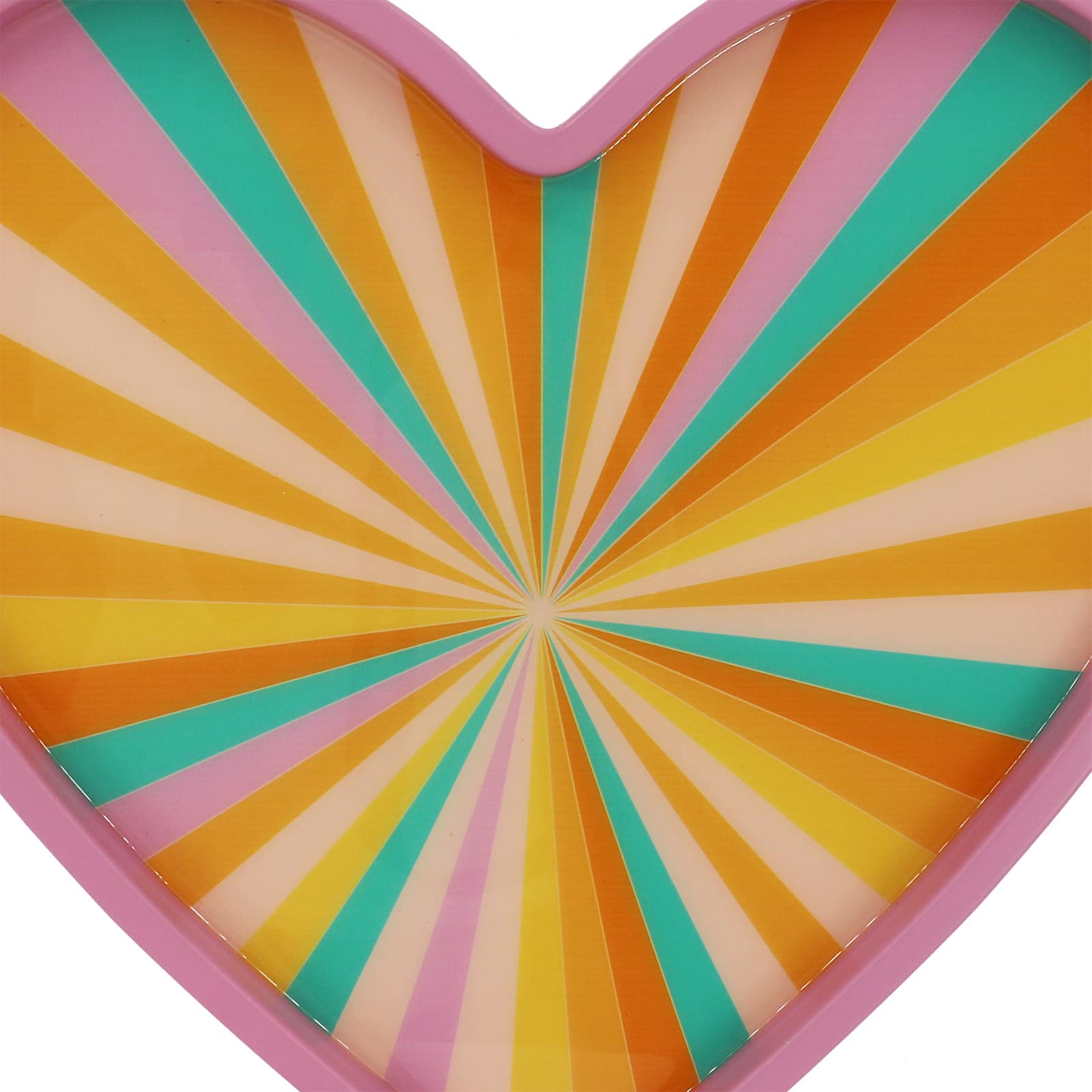 15.5" Pink Heart Decorative Tray by Ashland®