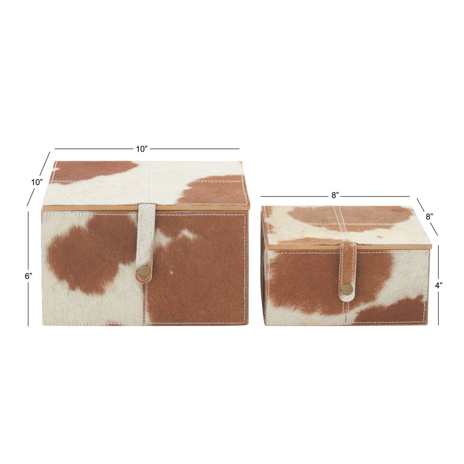 Brown Leather Natural Box Set