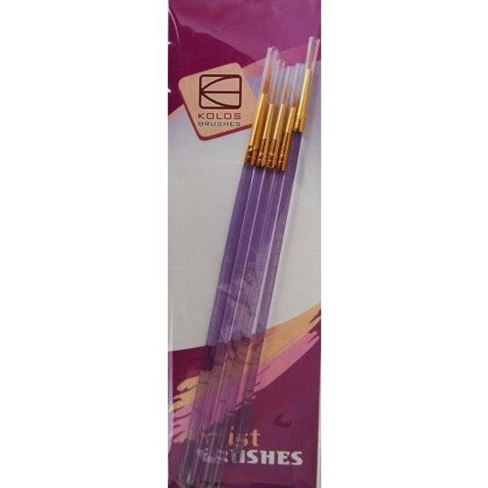 Kolos 5 Pieces Synthetic Round Paint Brushes Set 7011