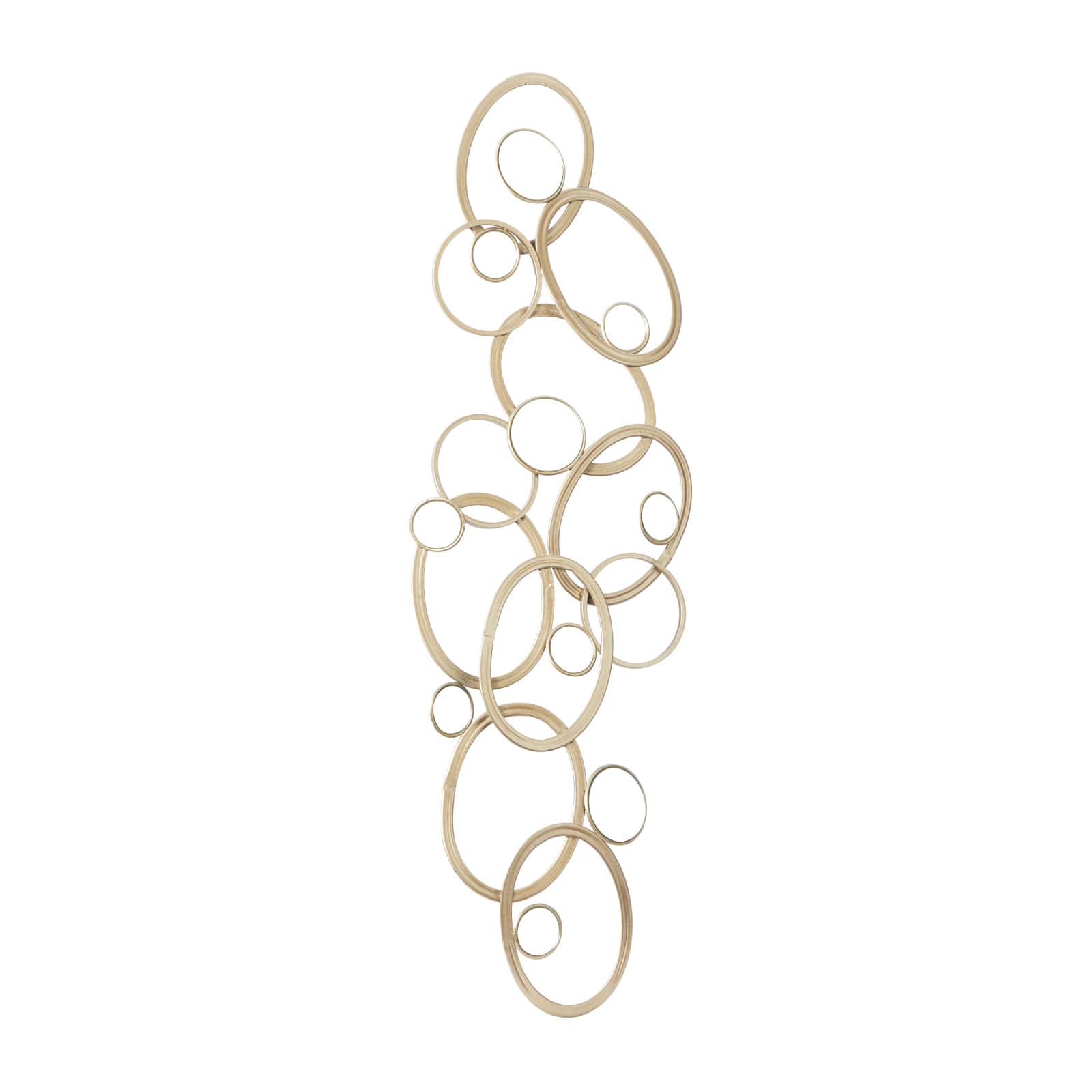 52" Gold Glam Abstract Metal Wall Décor