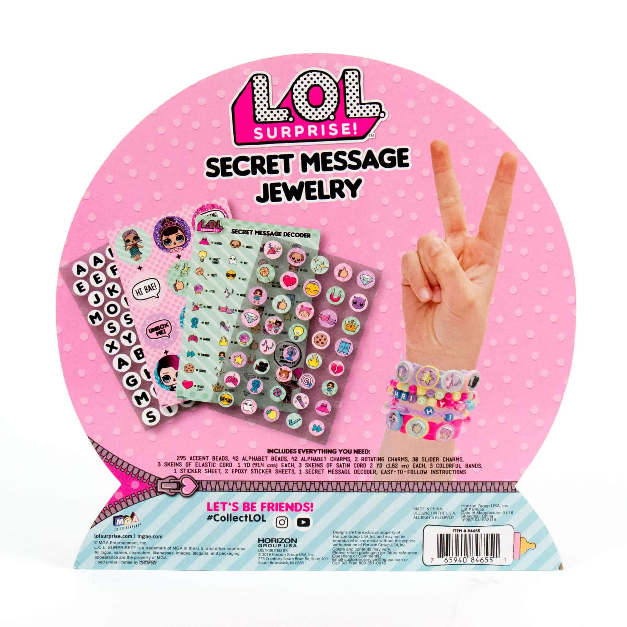 LOL Surprise Secret Message Jewelry