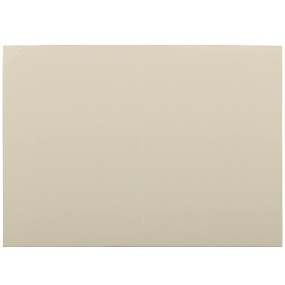 JAM Paper A6 Ivory Wove Strathmore Foldover Cards, 50ct.