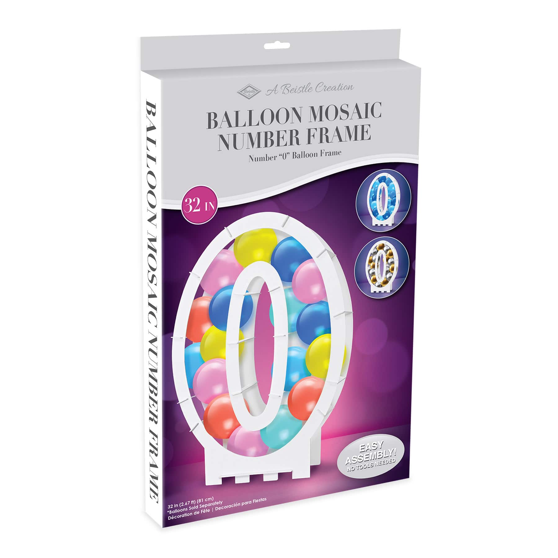 Beistle 32" White Balloon Mosaic Number Frame