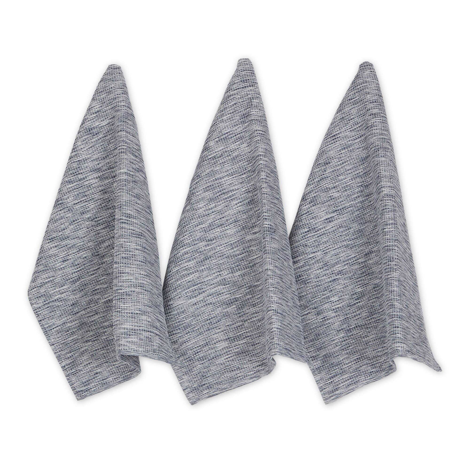 DII® Tonal Recycled Cotton Waffle Dish Towels