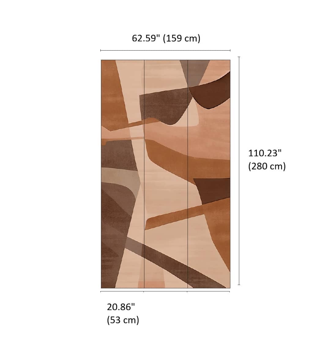 Designs Direct Canyon Strata Brown Wall Mural