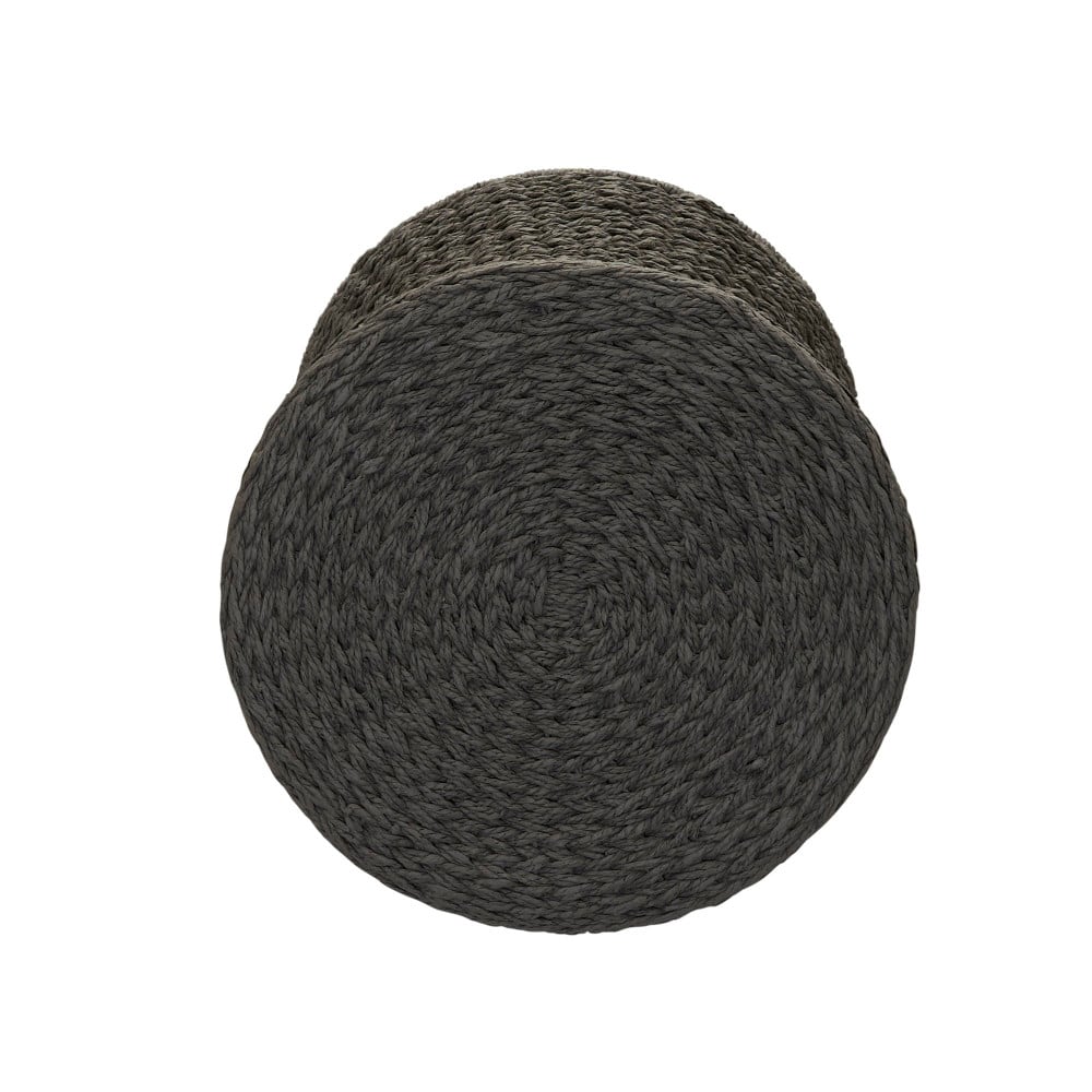 Household Essentials 21" Woven Paper Rope Hourglass End Table