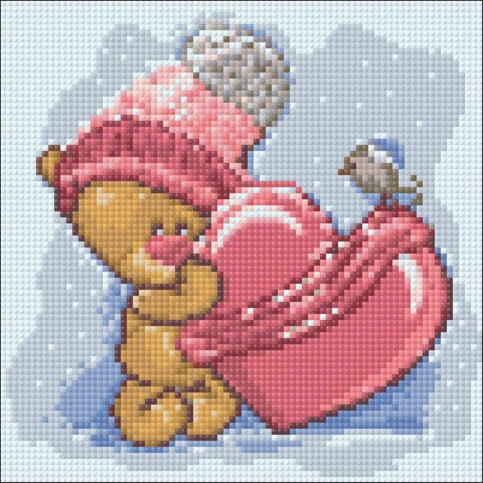 Wizardi Diamond Painting Kit Teddy Bear