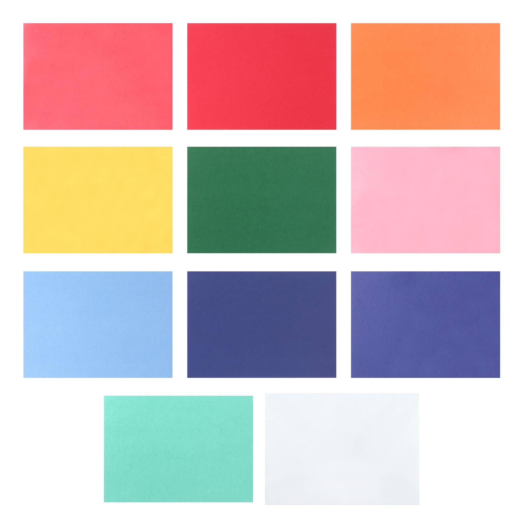 5" x 7" Mixed Solids Folded Card & Envelope Sets, 50ct. by Recollections™