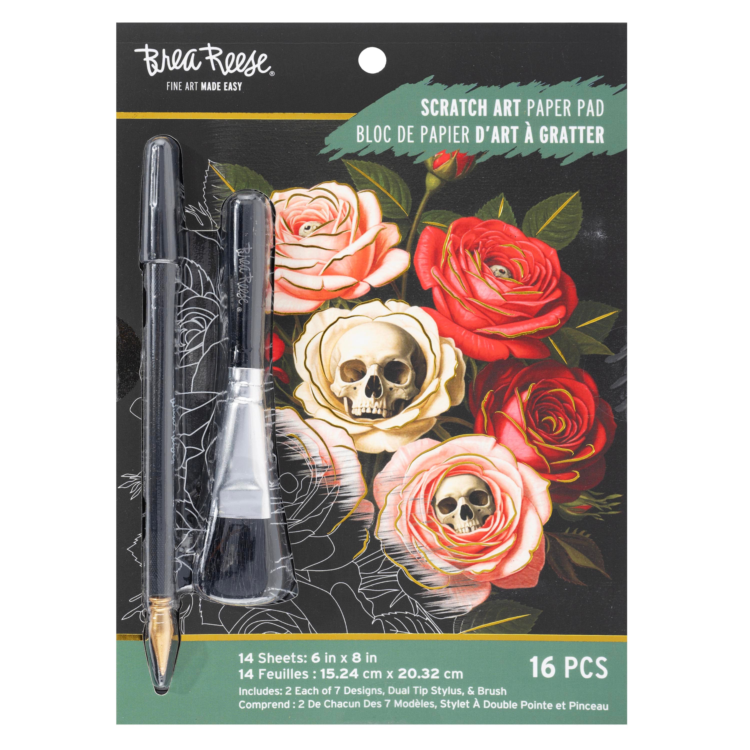 Brea Reese® 6" x 8" Witch Garden Scratch Art Paper Pad
