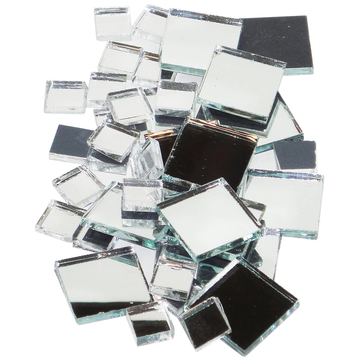 Mosaic Mercantile Square Mirrored Glass Tiles, 100ct.