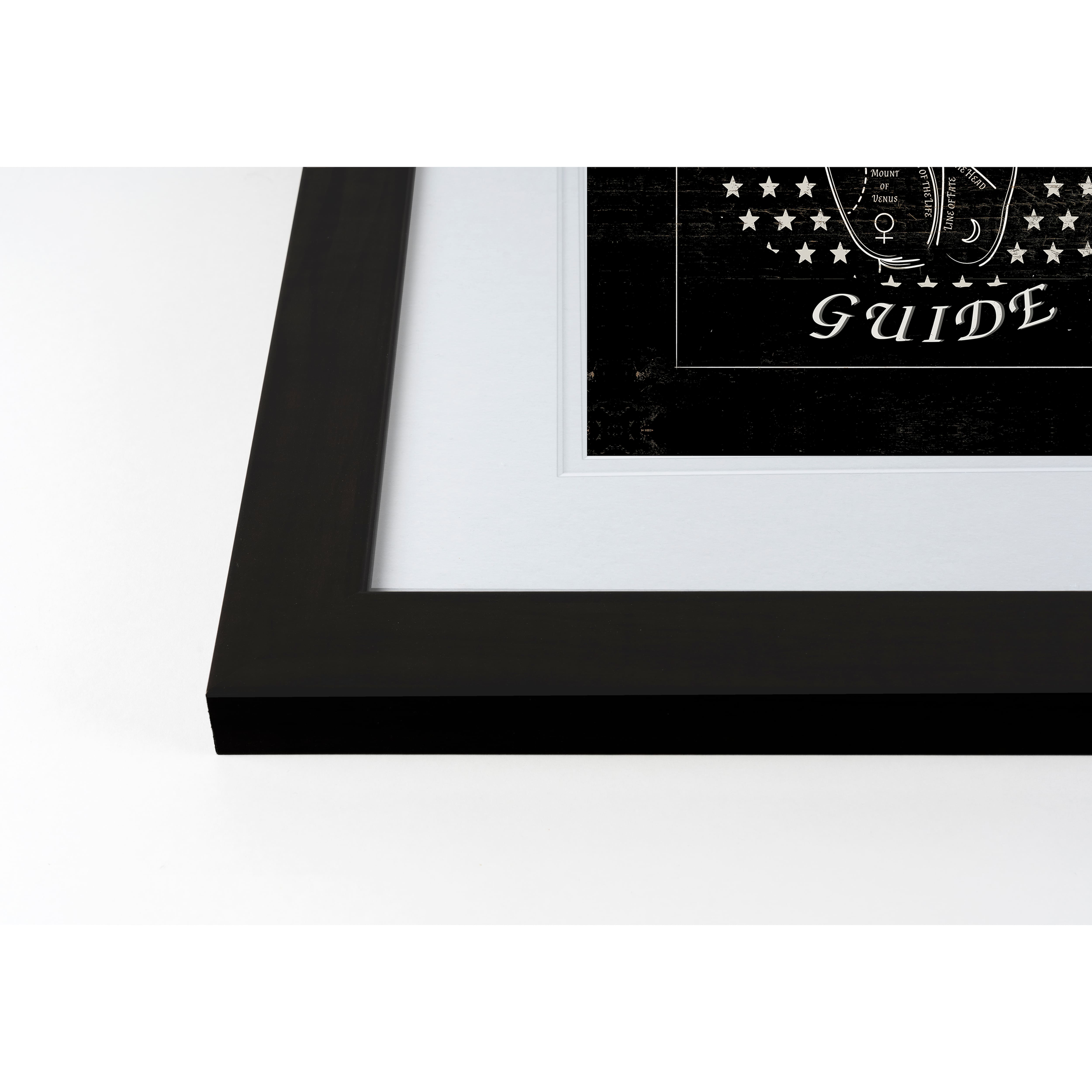 Palmistry Halloween Print in Black Frame