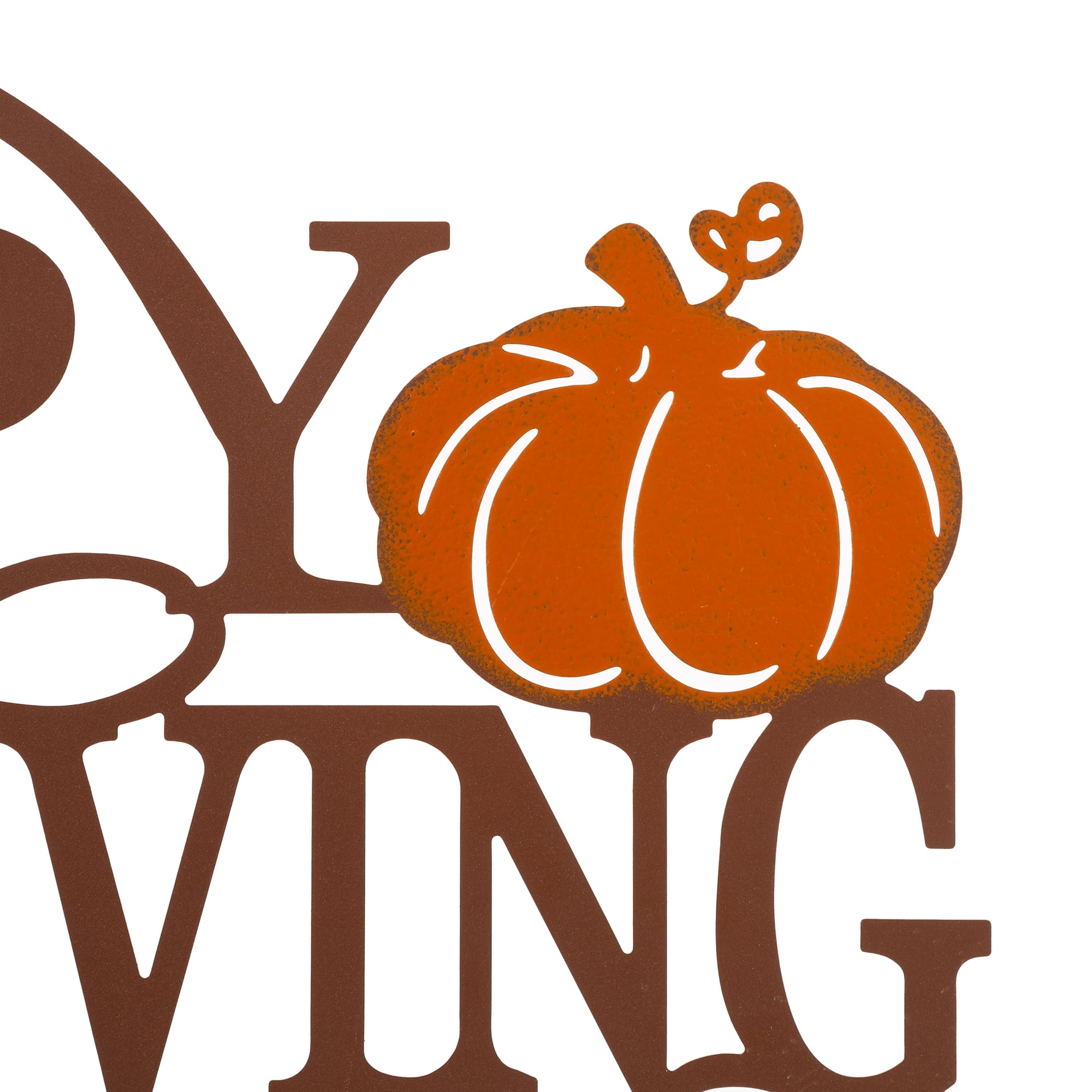 Glitzhome® 24" Metal Happy Thanksgiving Wall Décor
