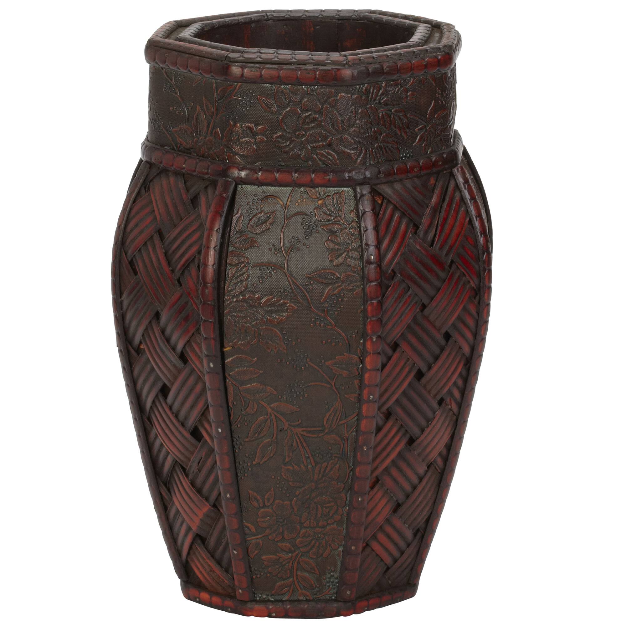 Wood & Weave Panel Decorative Planters, 2ct.
