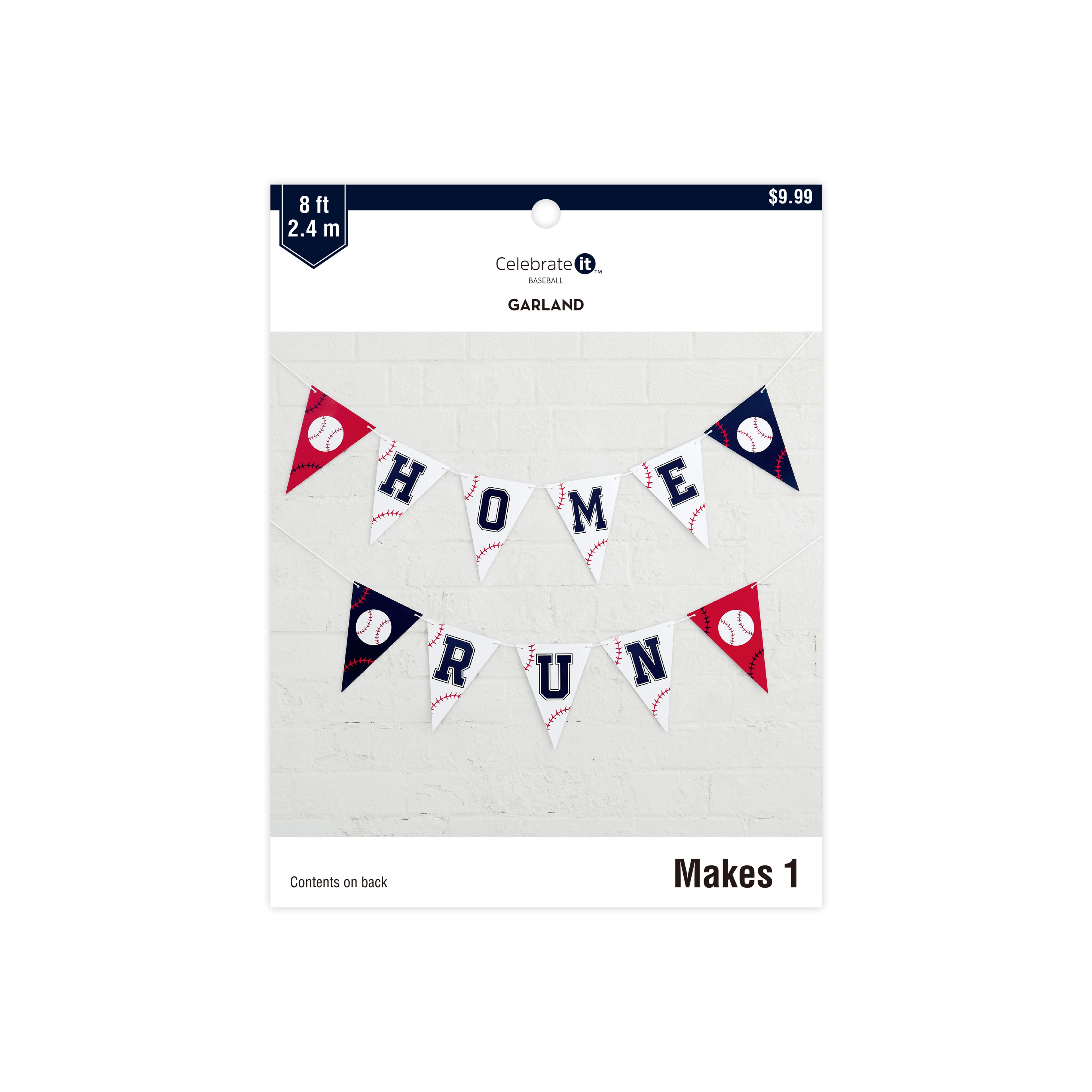 8ft. Home Run Garland by Celebrate It™