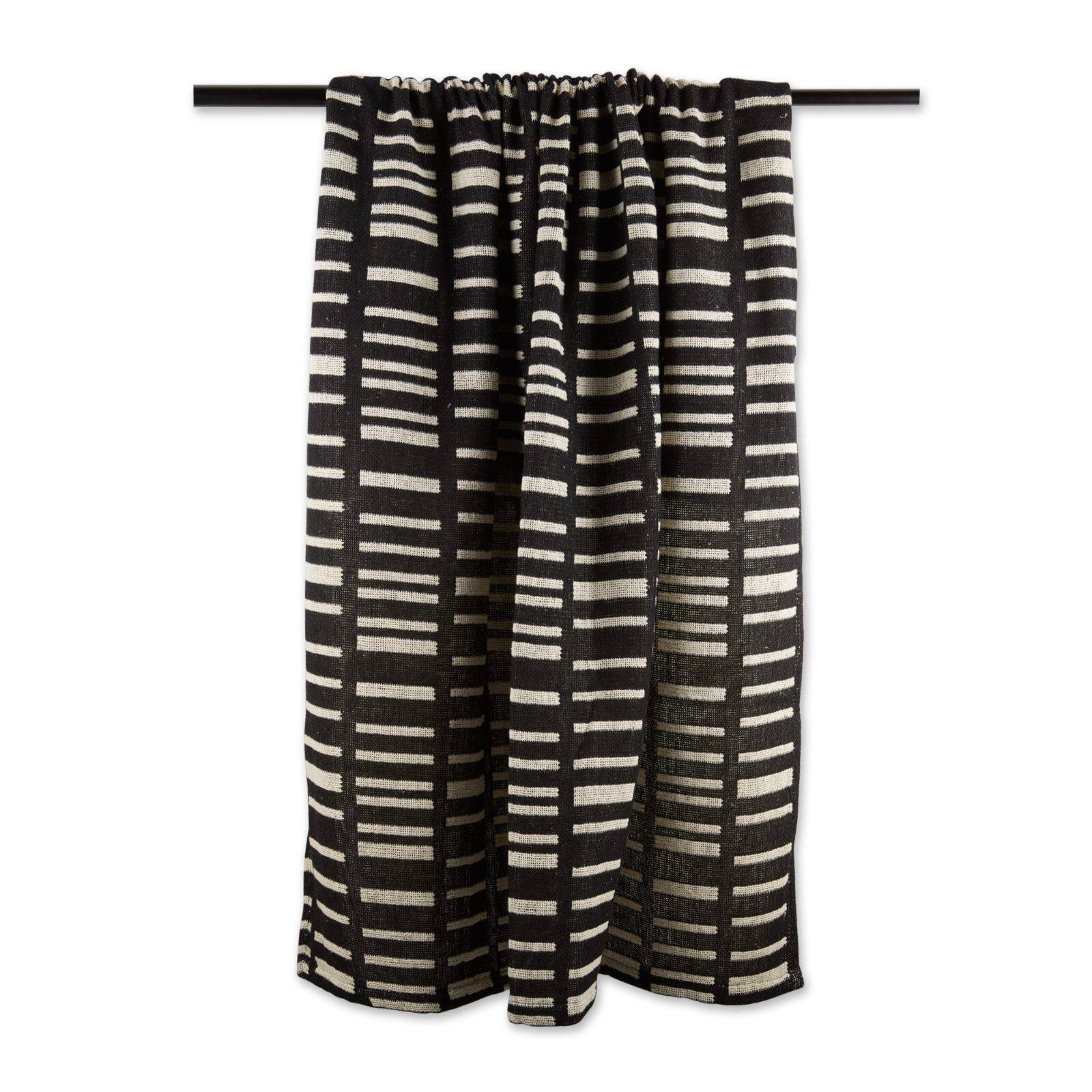 DII® Black Urban Jacquard Throw