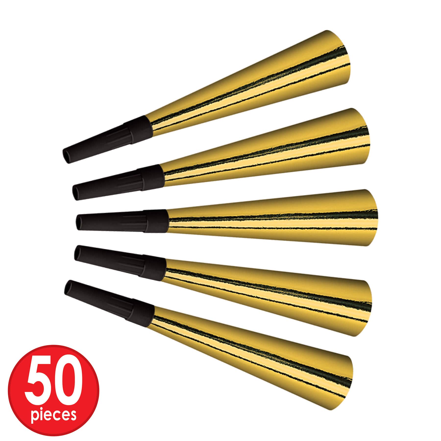 Beistle Black & Gold New Year Chairman Party Favor Kit for 50