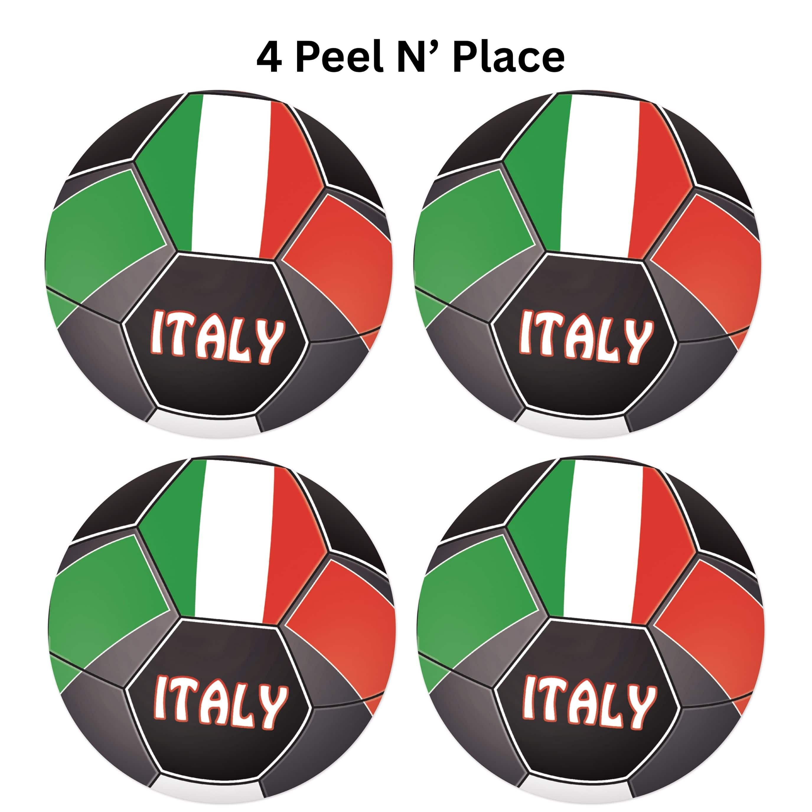 Beistle 5.25" National Soccer Ball Peel 'N Place Decorations