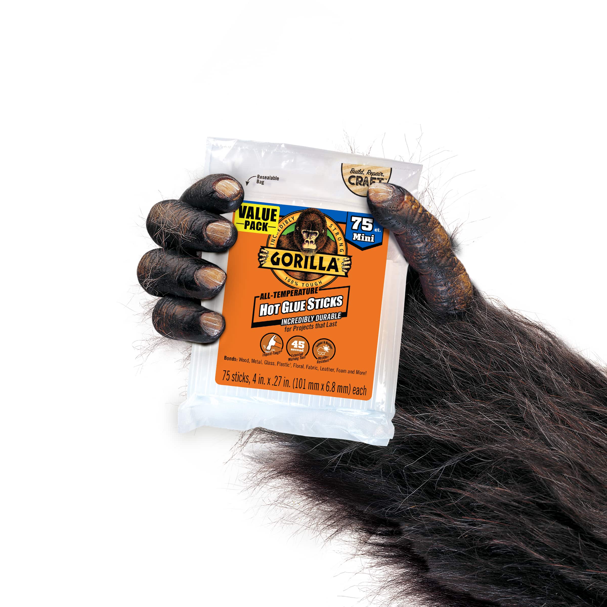 6 Packs: 75 ct. (450 total) Gorilla® Mini Hot Glue Sticks