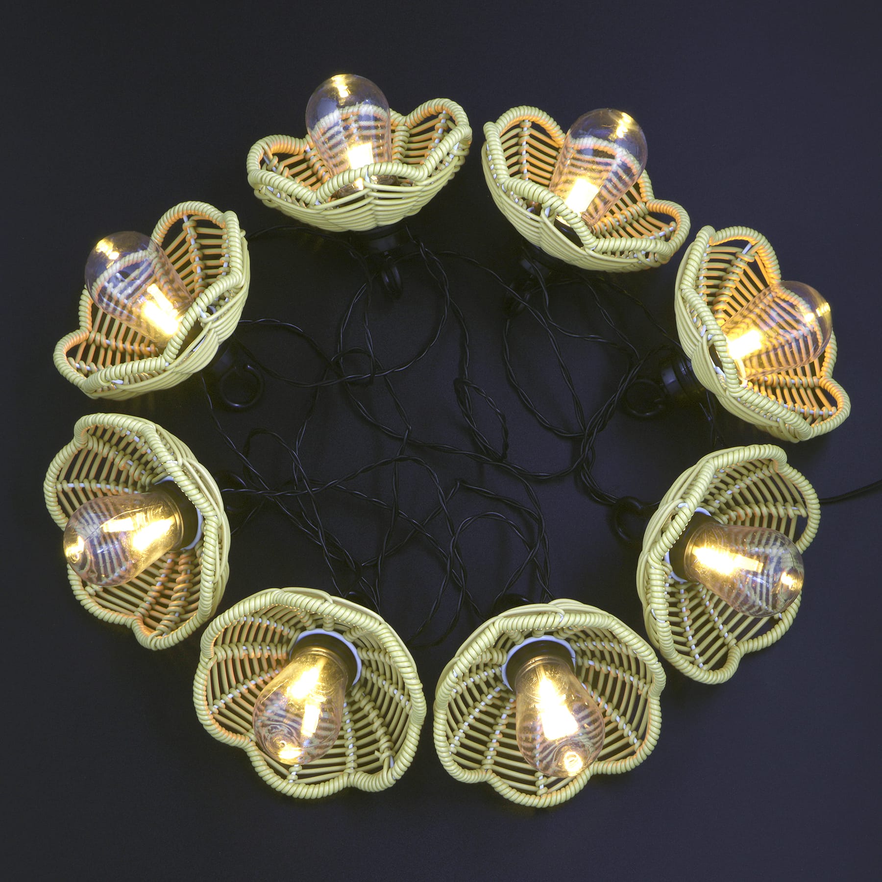 8ct. Rattan Shade String Lights by Ashland®