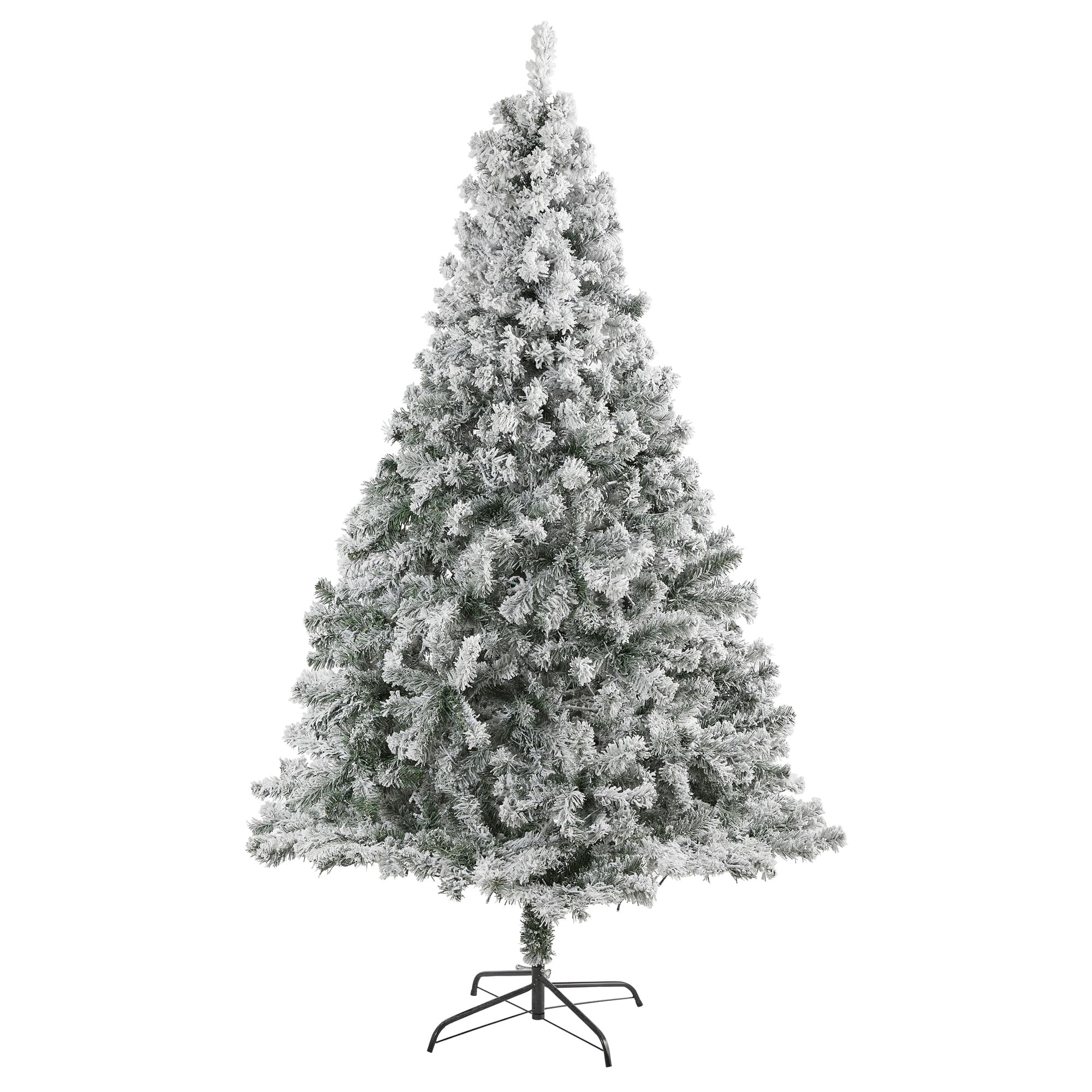 7ft. Unlit Flocked Rock Springs Spruce Artificial Christmas Tree