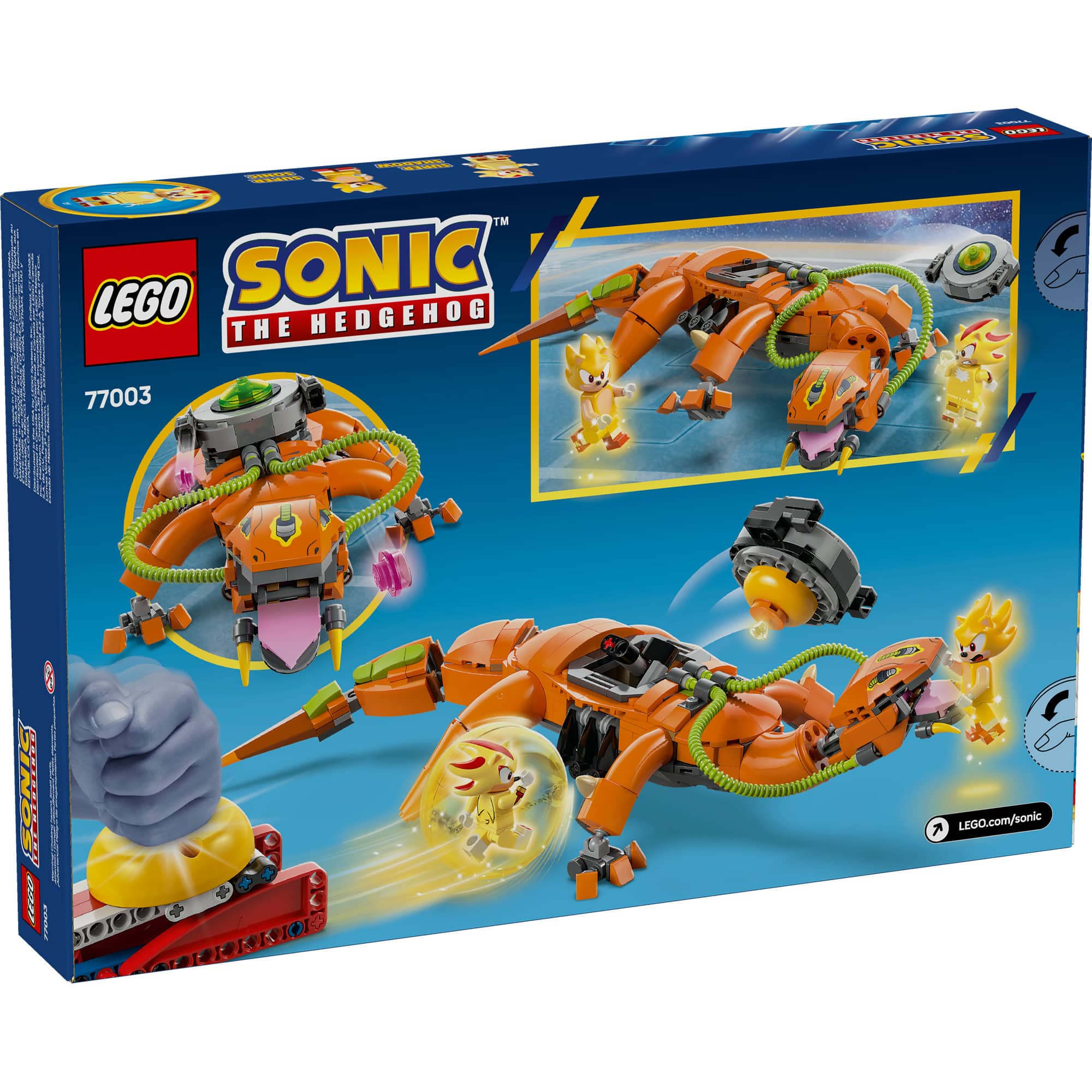 LEGO® Sonic the Hedgehog™ Super Shadow vs. Biolizard Gamer Gift Toy 77003
