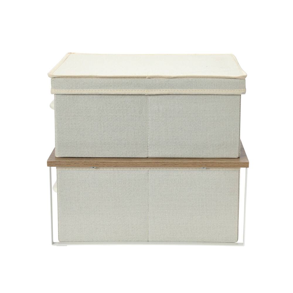 Household Essentials Stacking Storage Boxes Set