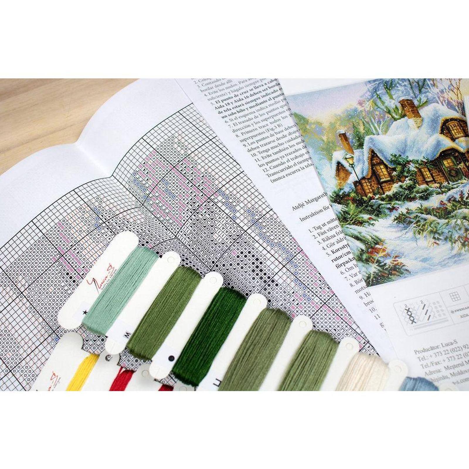 Luca-S Winter Landscape Counted Cross Stitch Kit