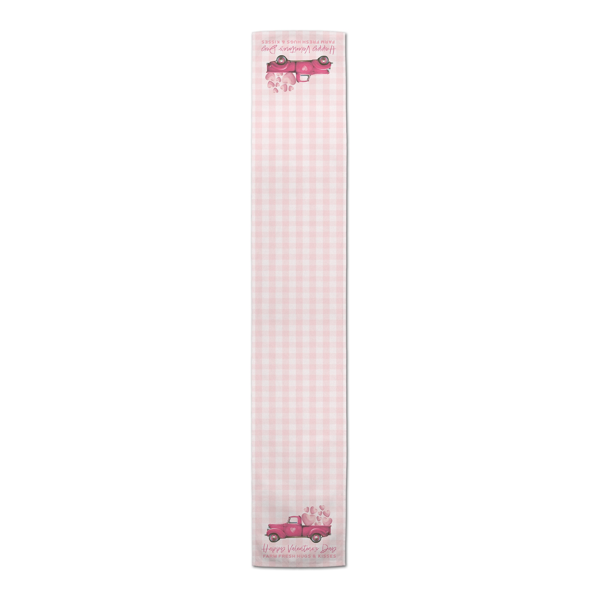 72" Farm Fresh Hugs & Kisses Poly Twill Table Runner