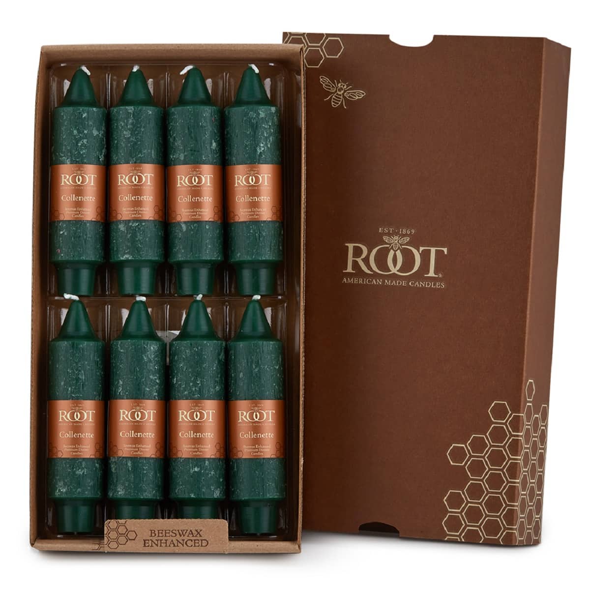Root Candles 5" Unscented Timberline™ Collenette Taper Candles, 8ct.