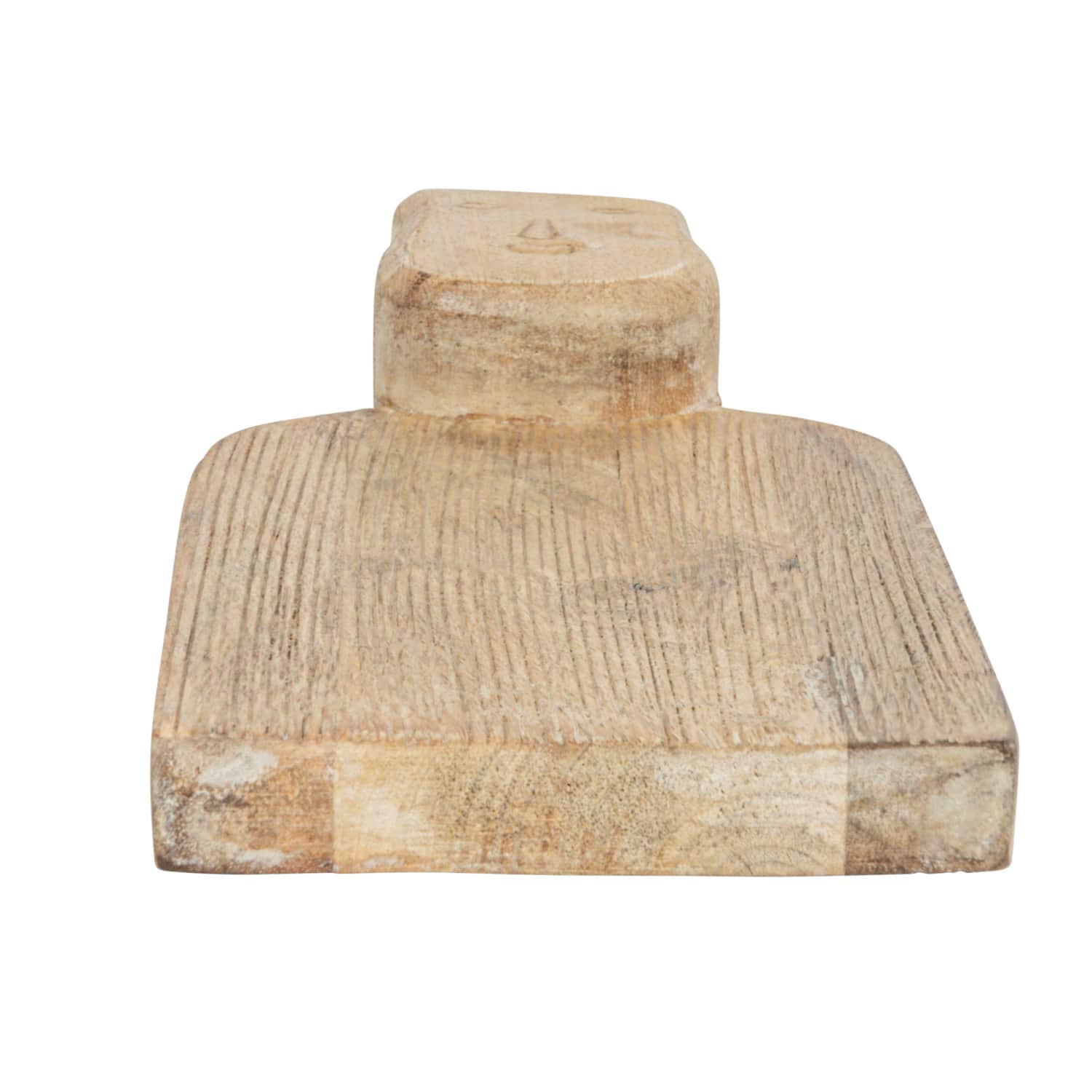 Hello Honey® Hand-Carved Mango Wood Cutting Board with Face Handle