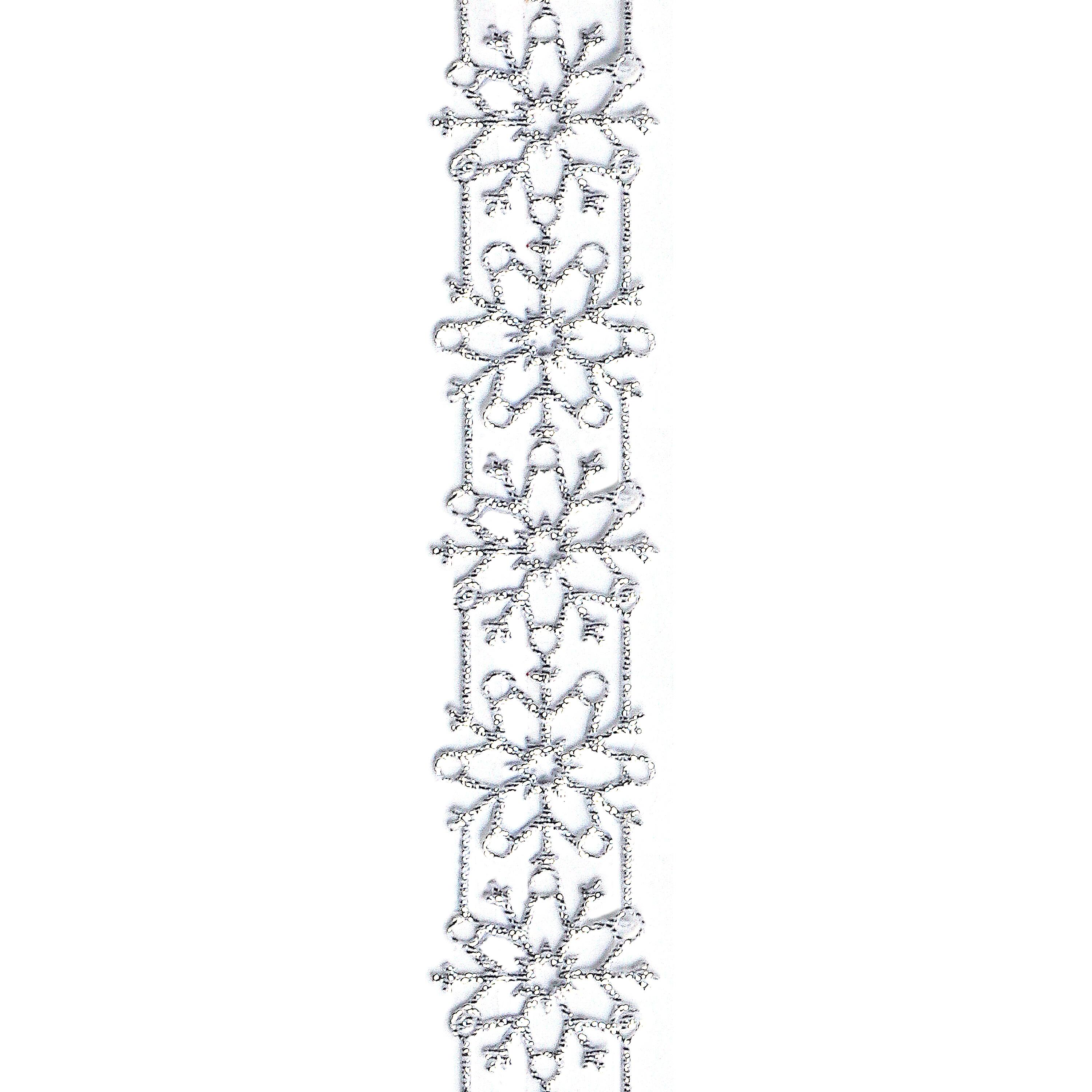 Gwen Studios 7/8" x 3yd. Die Cut Snowflakes Winter Holiday Ribbon