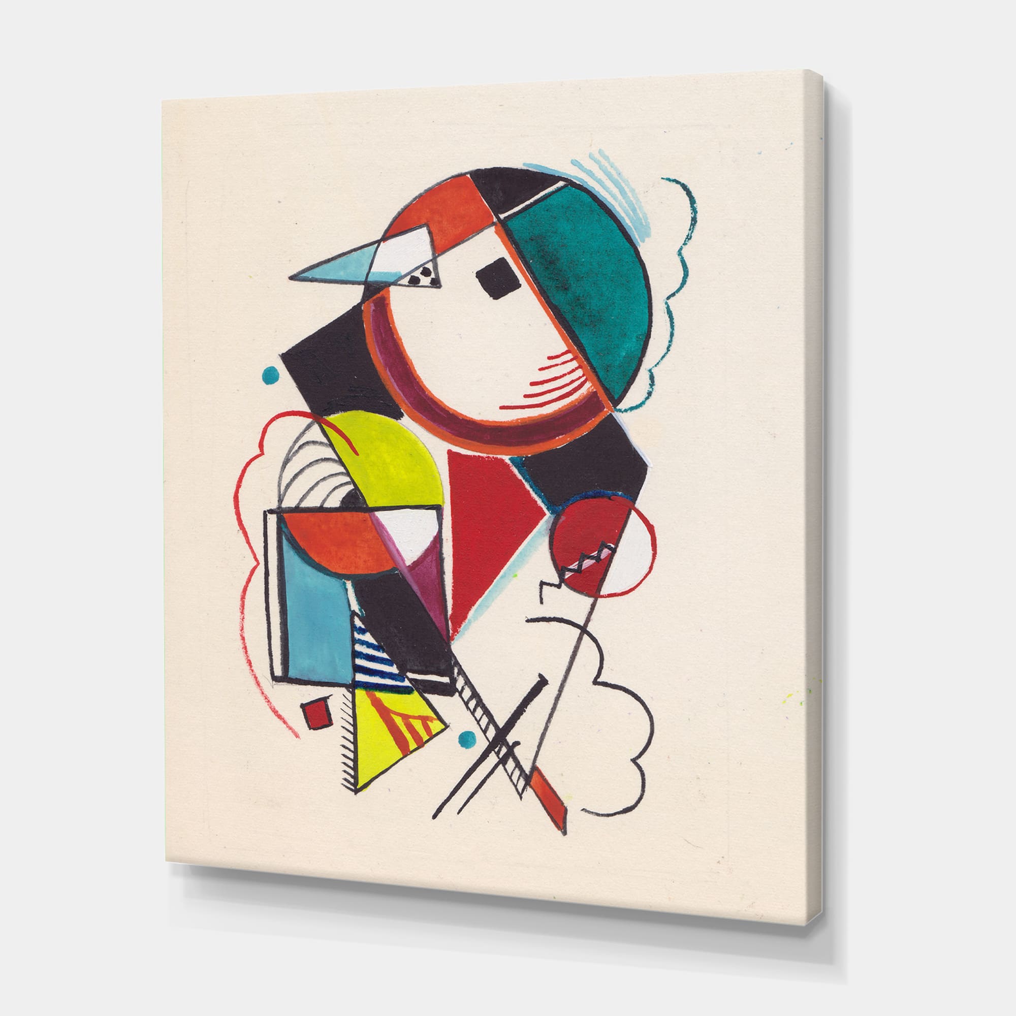 Designart - Colored Geometric Abstract Compositions II