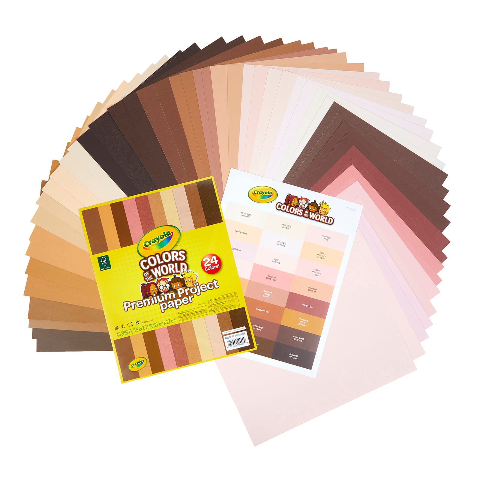 Crayola® Colors of the World Premium Project Paper, 2 Packs of 48 Sheets