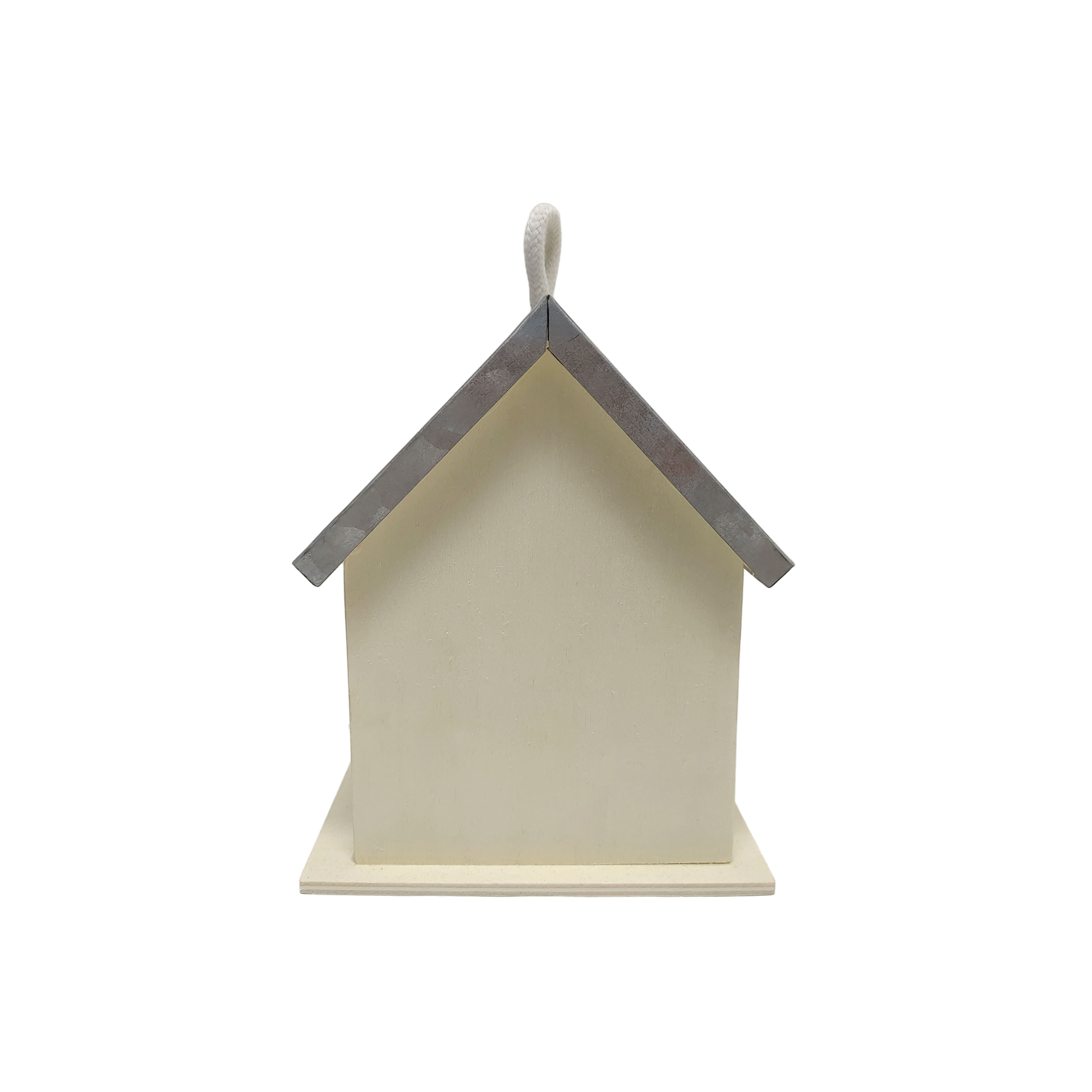 8 Pack: 7" Unfinished Plywood Birdhouse by Make Market®