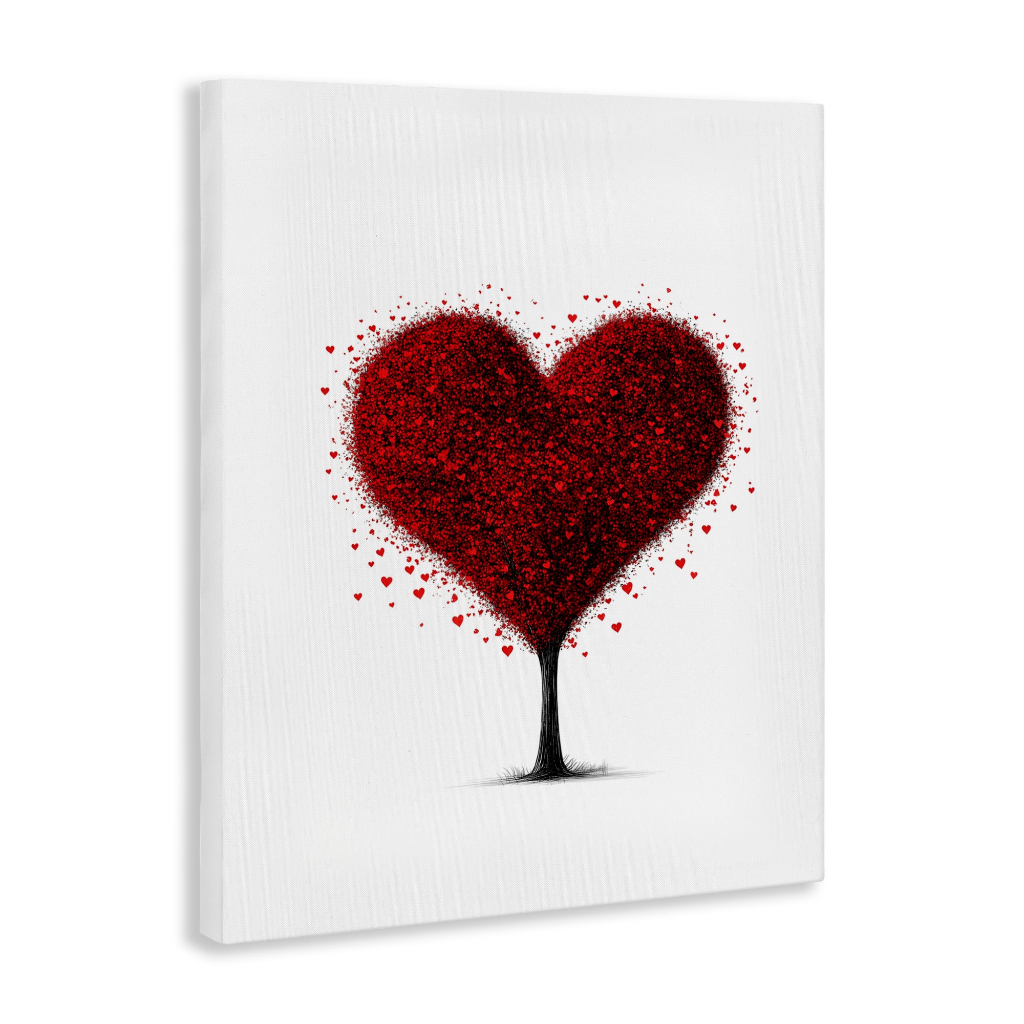 Stupell Industries Blooming Heart Tree Canvas Wall Art