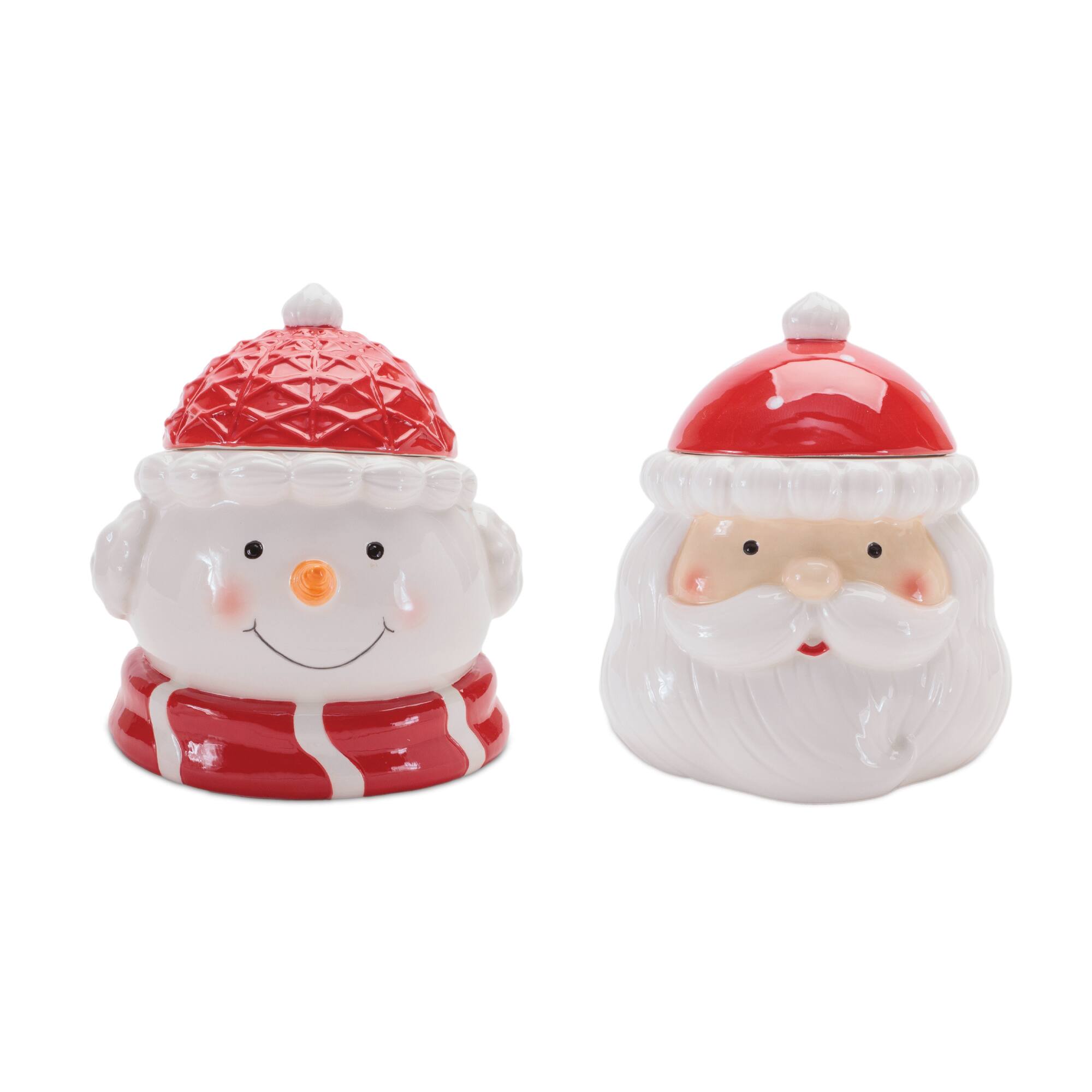 Melrose Ceramic Holiday Canister Set