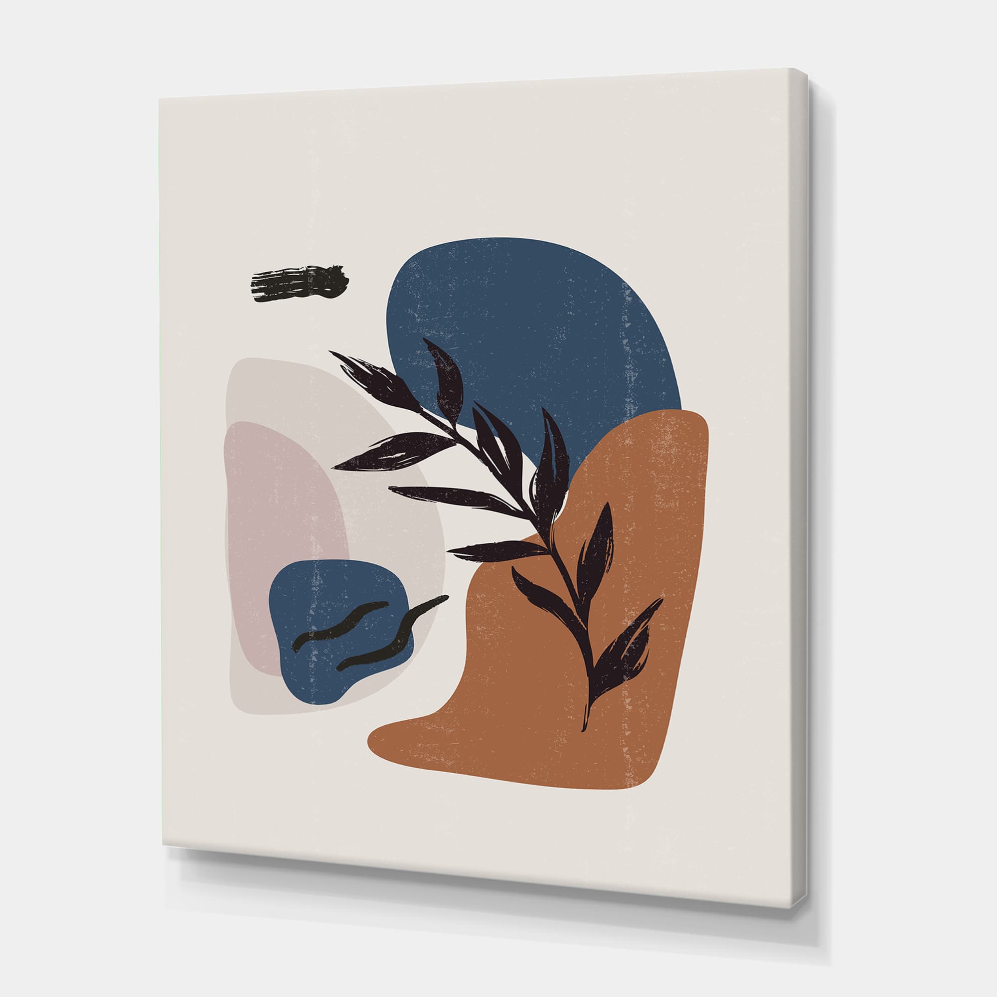 Designart - Botanical Vintage Print Boho Minimalist - Modern Canvas Wall Art Print