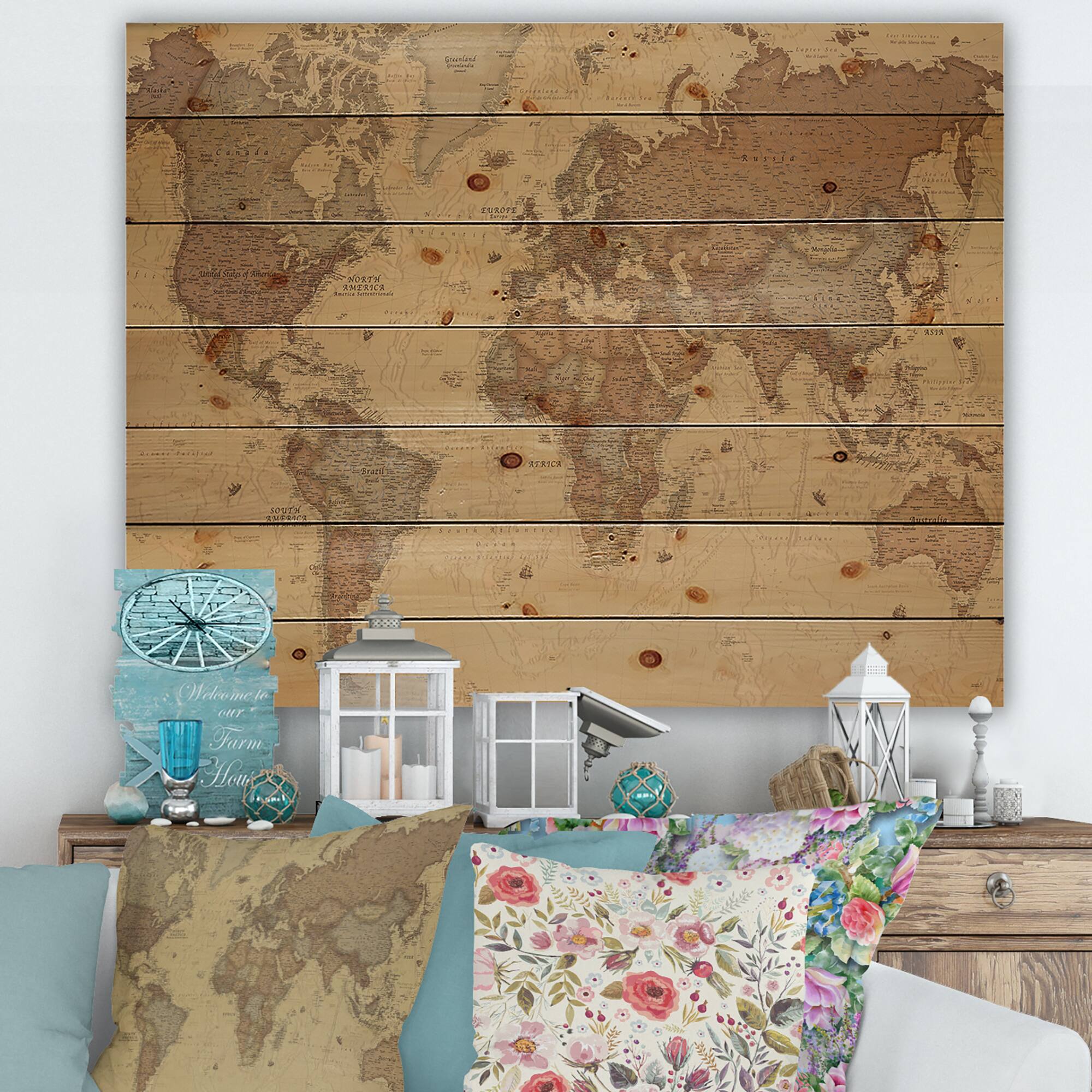 Designart - Ancient Map of The World III