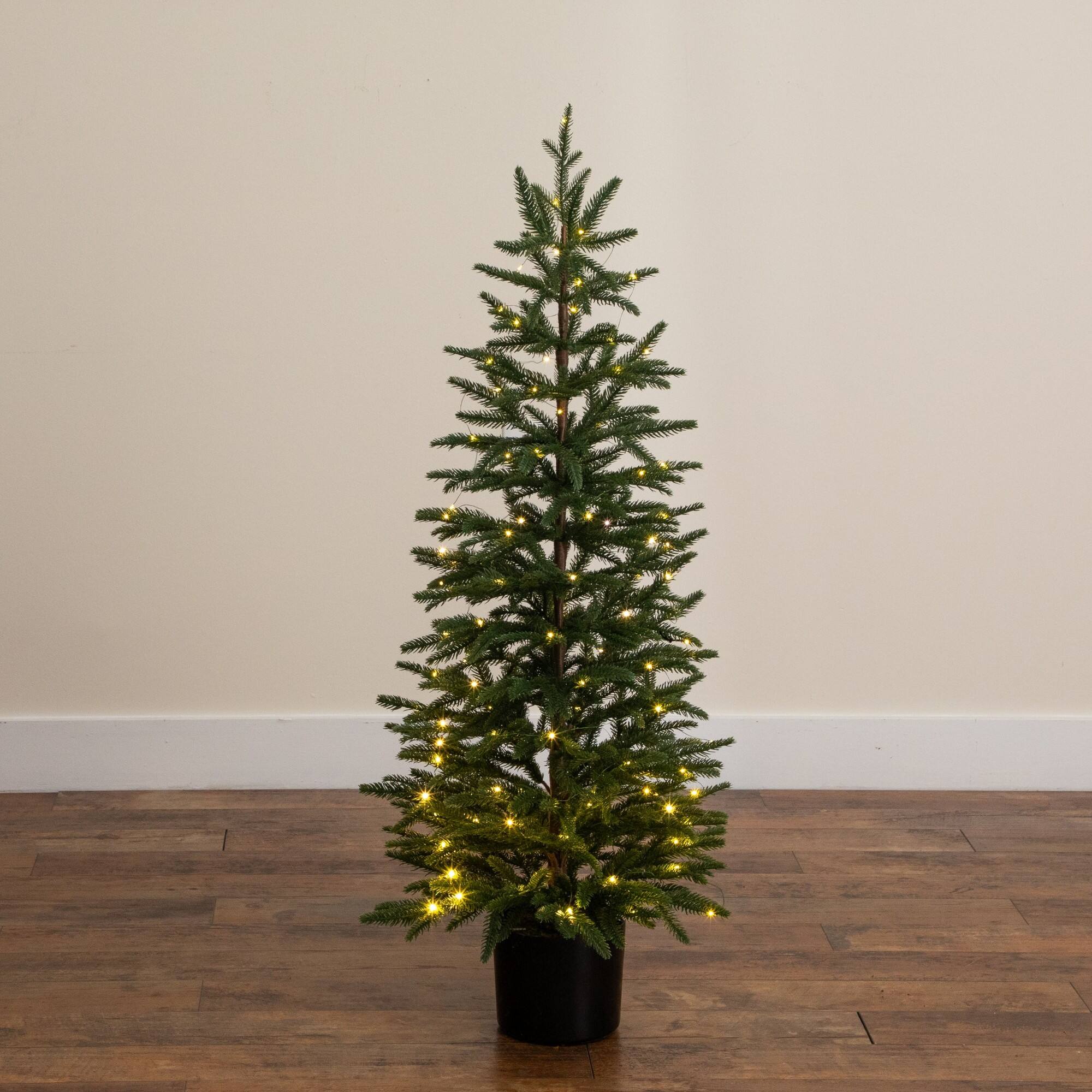 4ft. Pre-Lit Artificial Christmas Tree, Warm White LED Lights