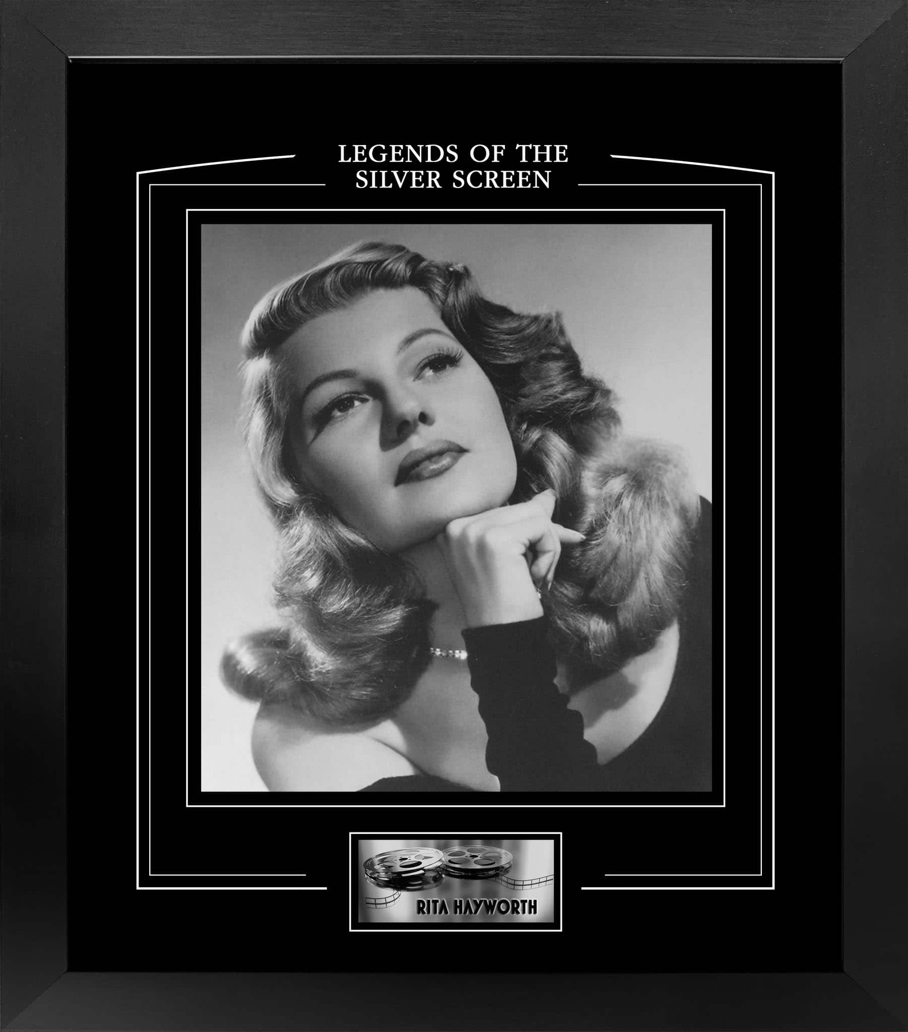Rita Hayworth Framed PhotoGlass Print 15" x 17"