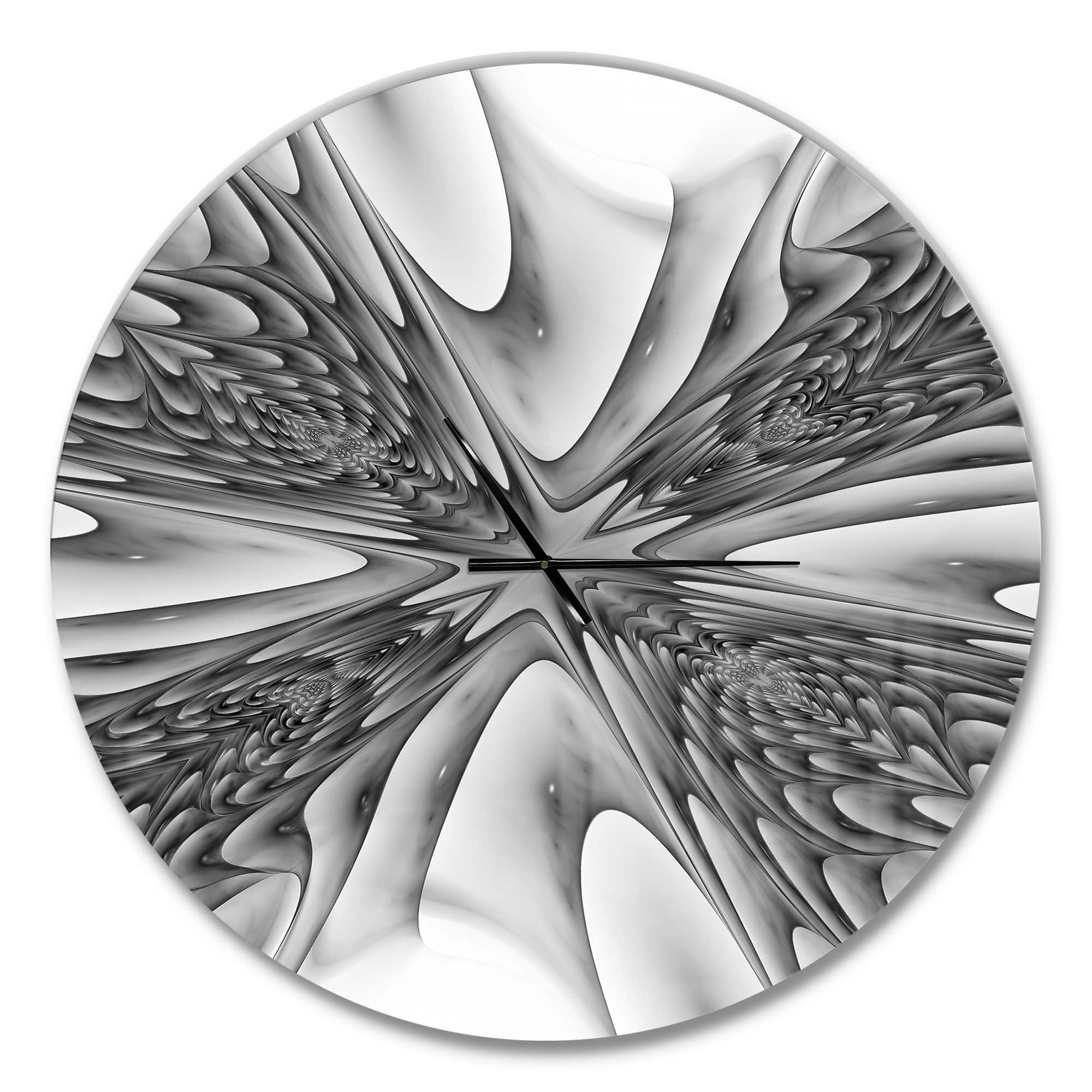 Designart Fractal 3D Magical Depth Wall Clock