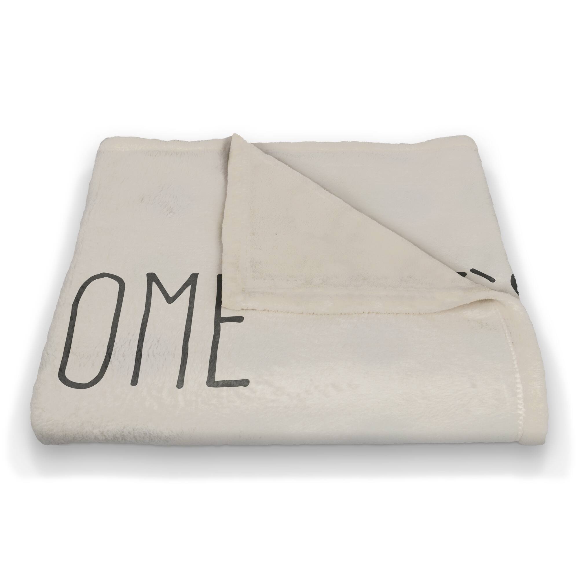 Let's Stay Home Aloe 50" x 60" Coral Fleece Blanket