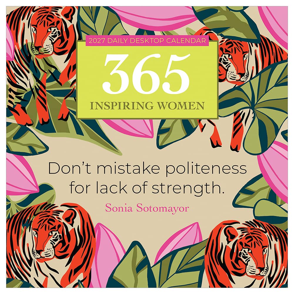 2027 365 Inspiring Women Daily Desktop Calendar