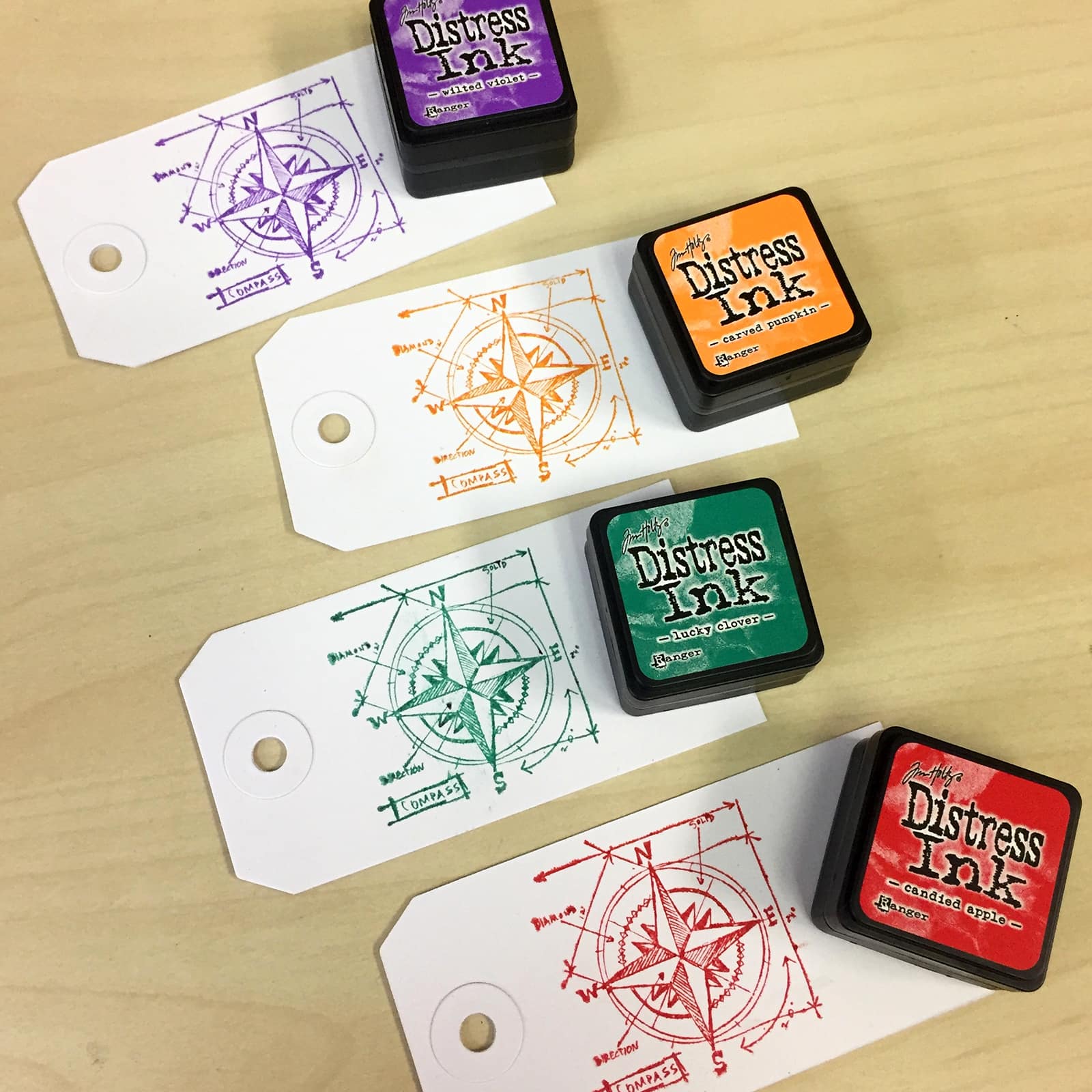 6 Packs: 4 ct. (24 total) Tim Holtz® Mini Distress® Ink Pad, Kit 15
