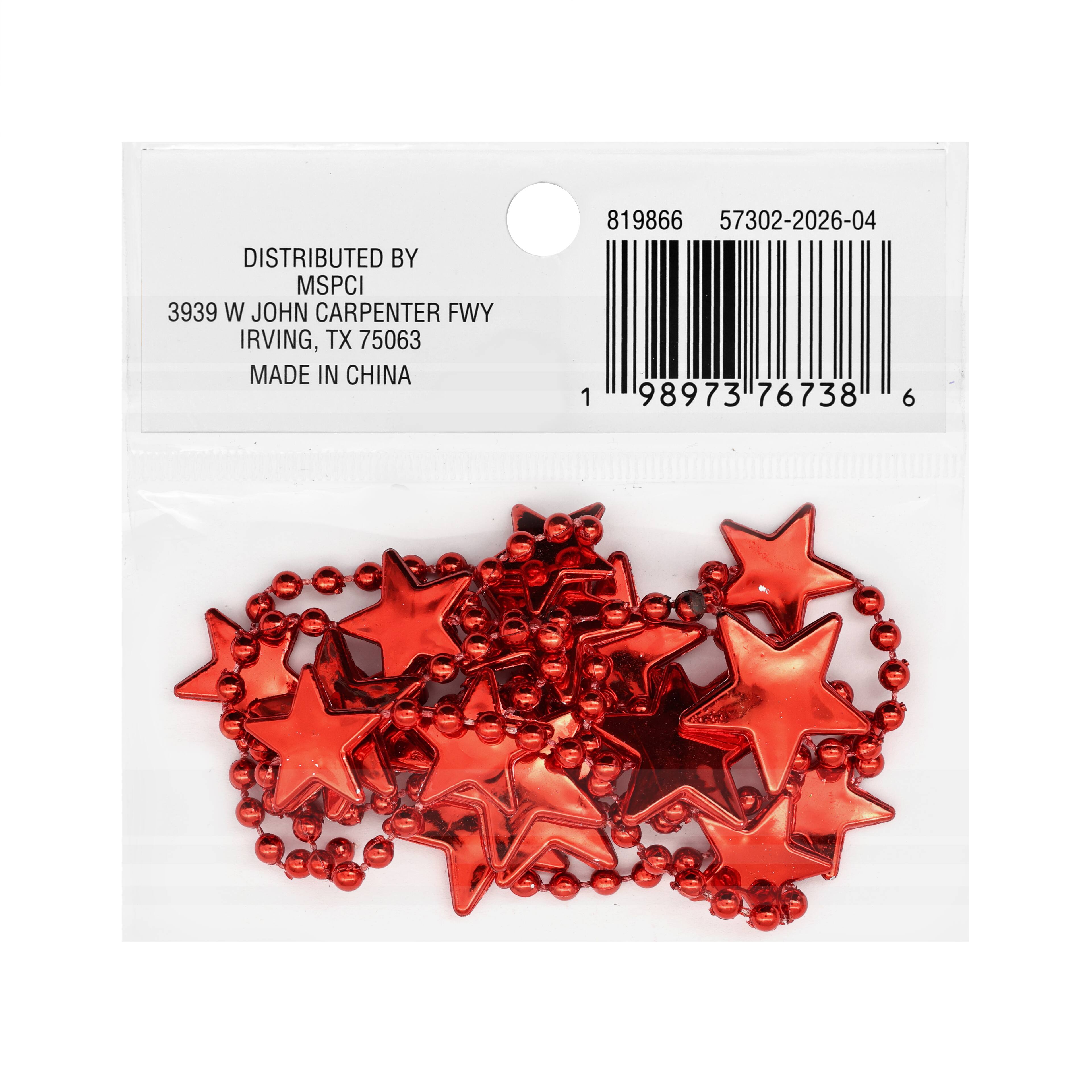 3ft. Star Bead Garland by Celebrate It