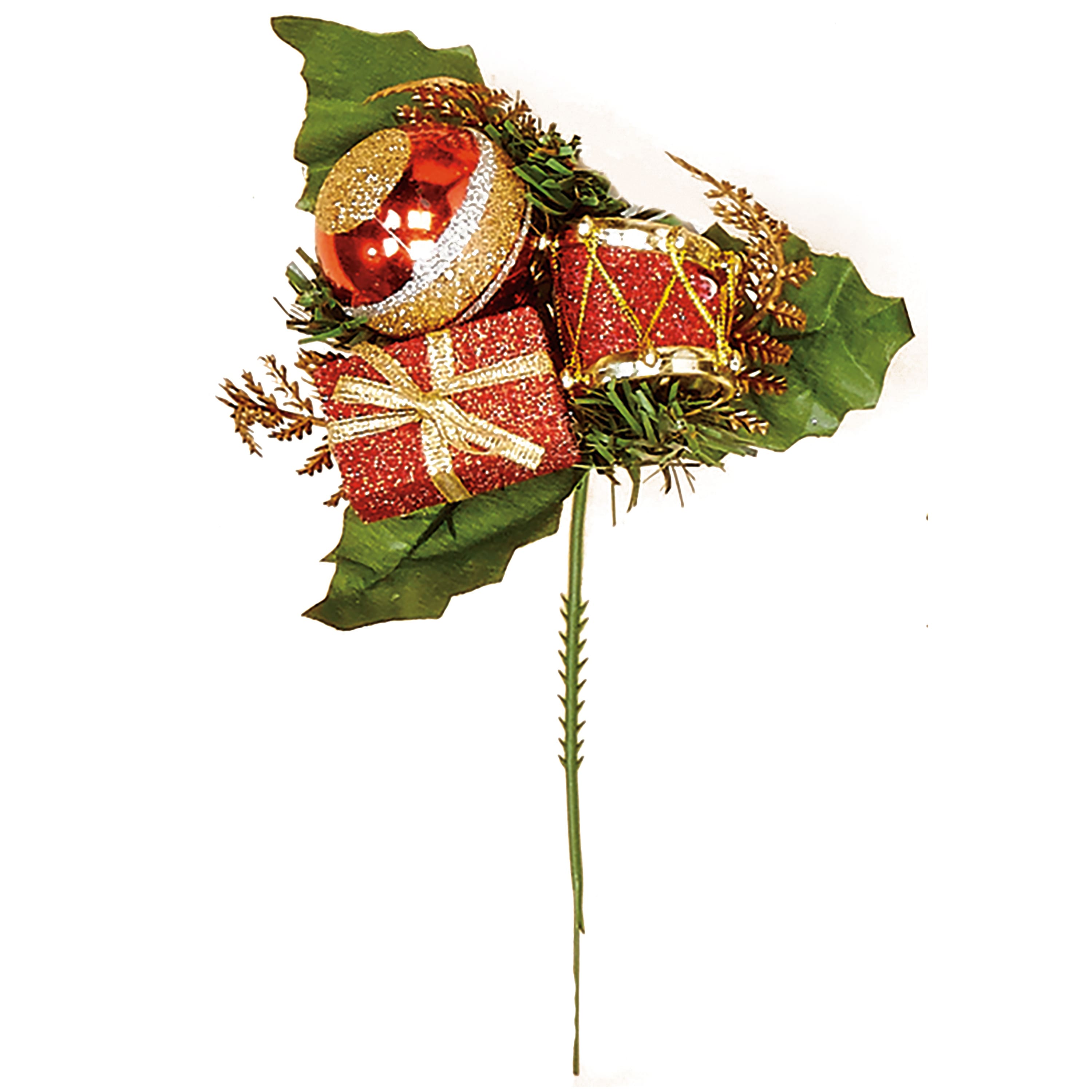 8" Weatherproof Christmas Picks with Bristles, 12ct.