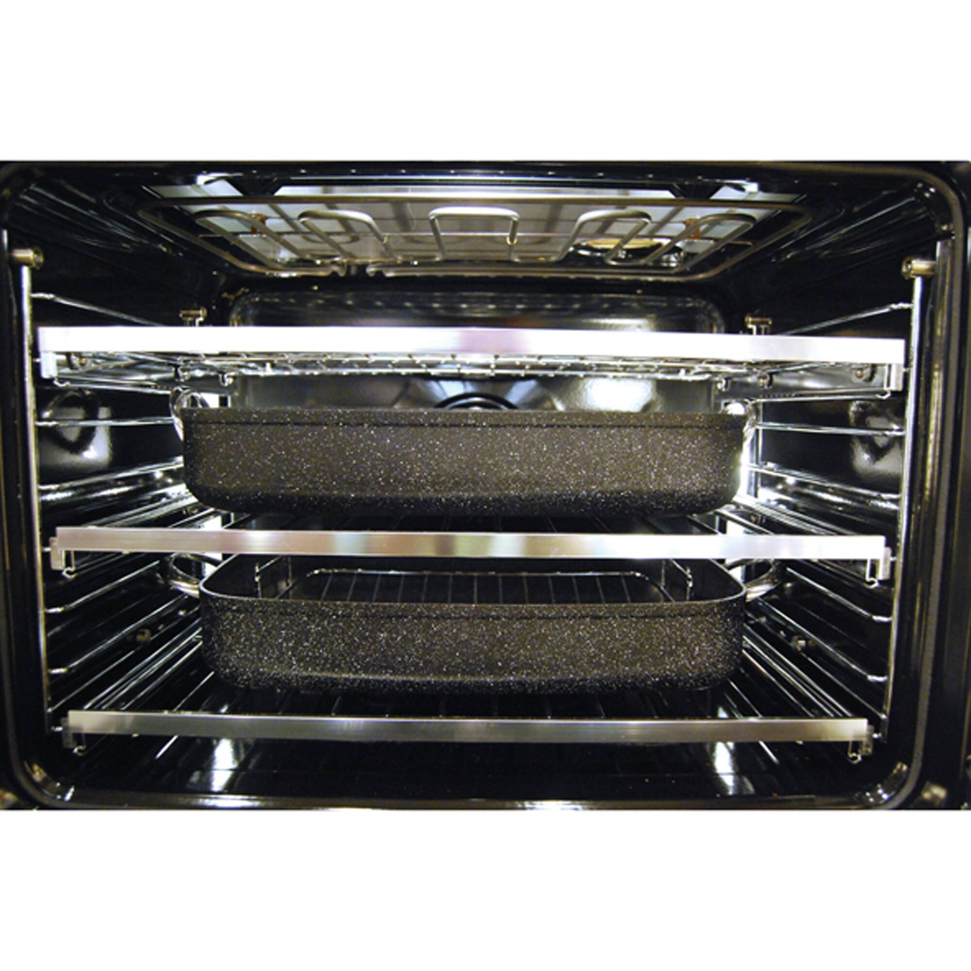 THE ROCK by Starfrit 17" Roaster With Rack & Stainless Steel Handles