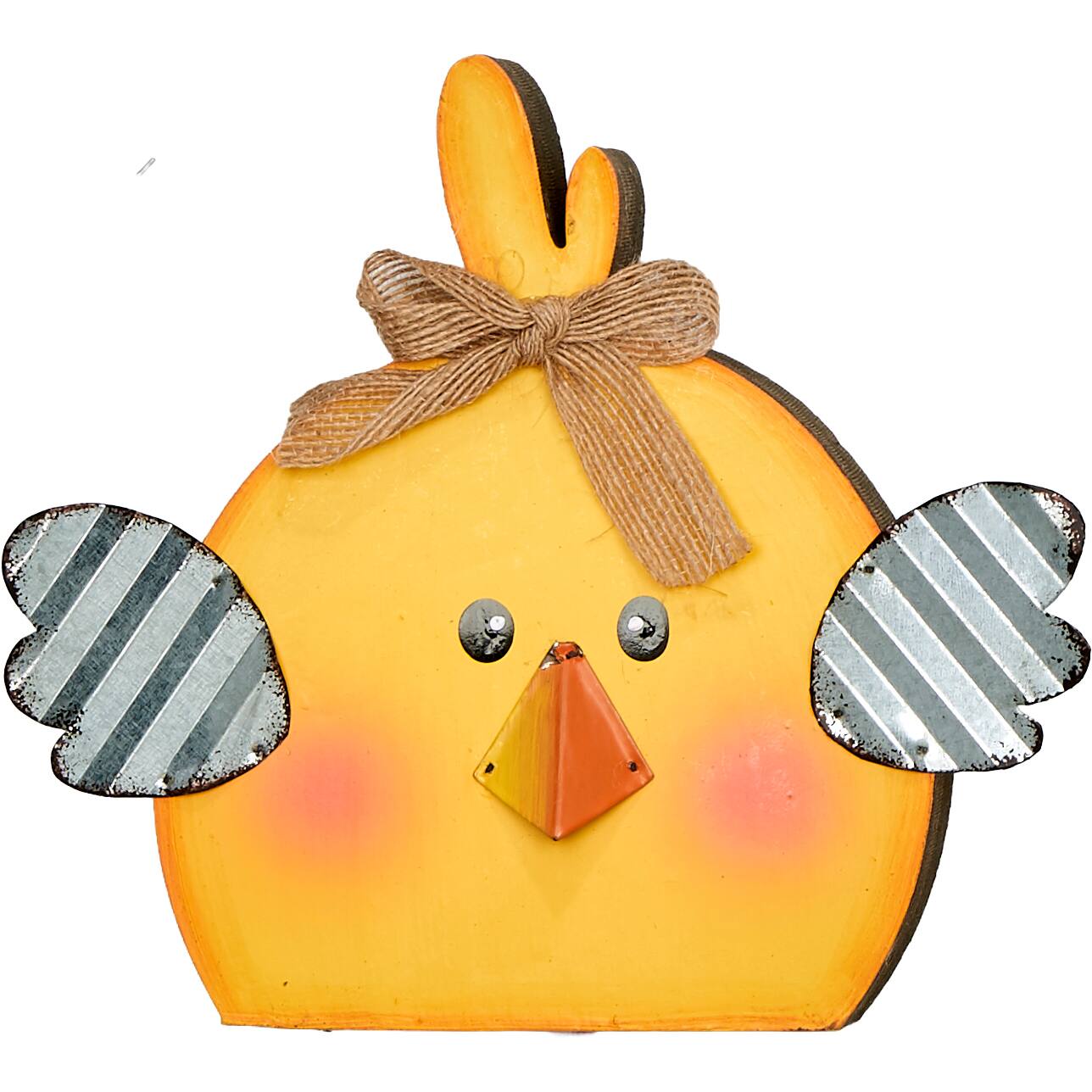 7" Wood & Metal Chick, 3ct.