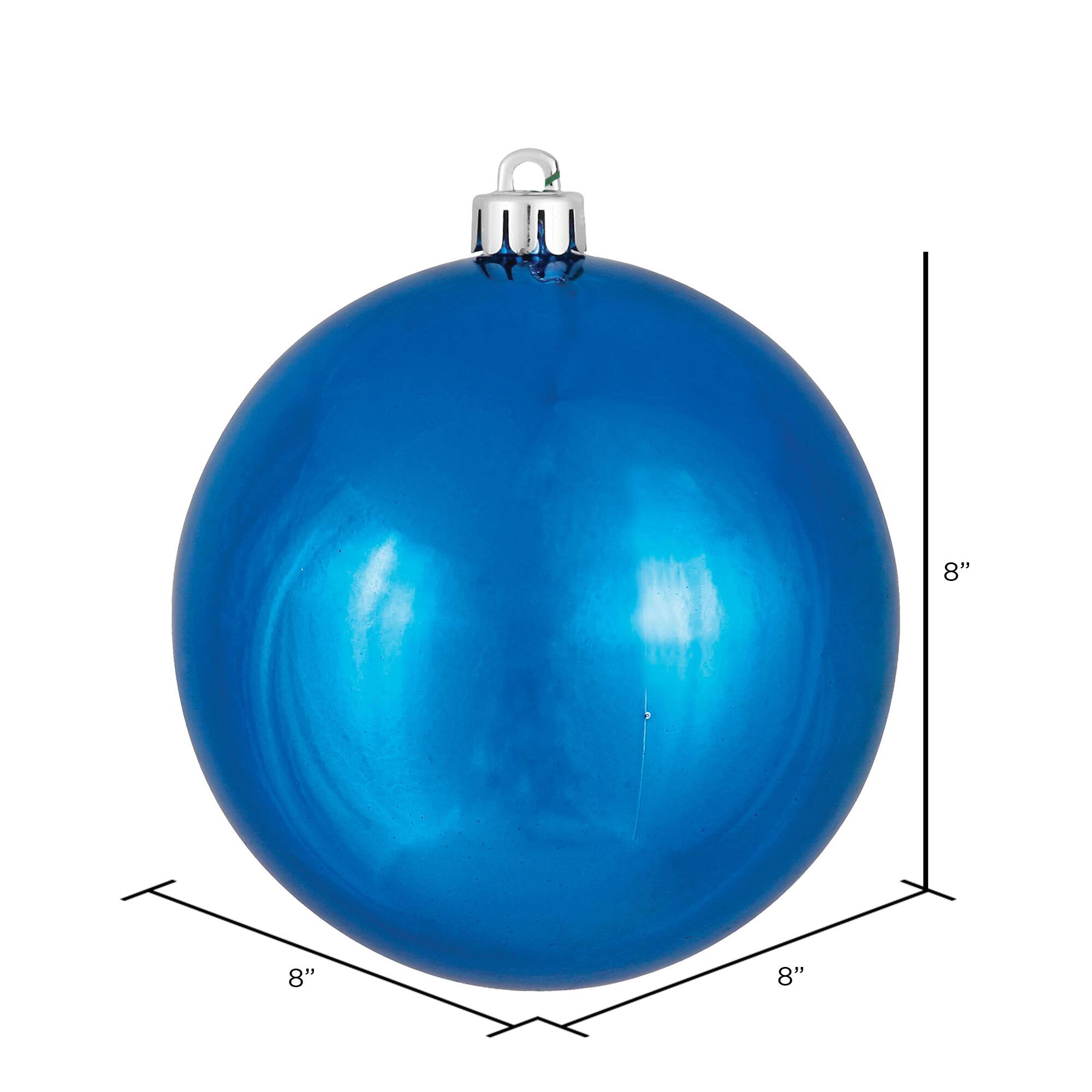 Vickerman 8" Shiny Ball Ornament