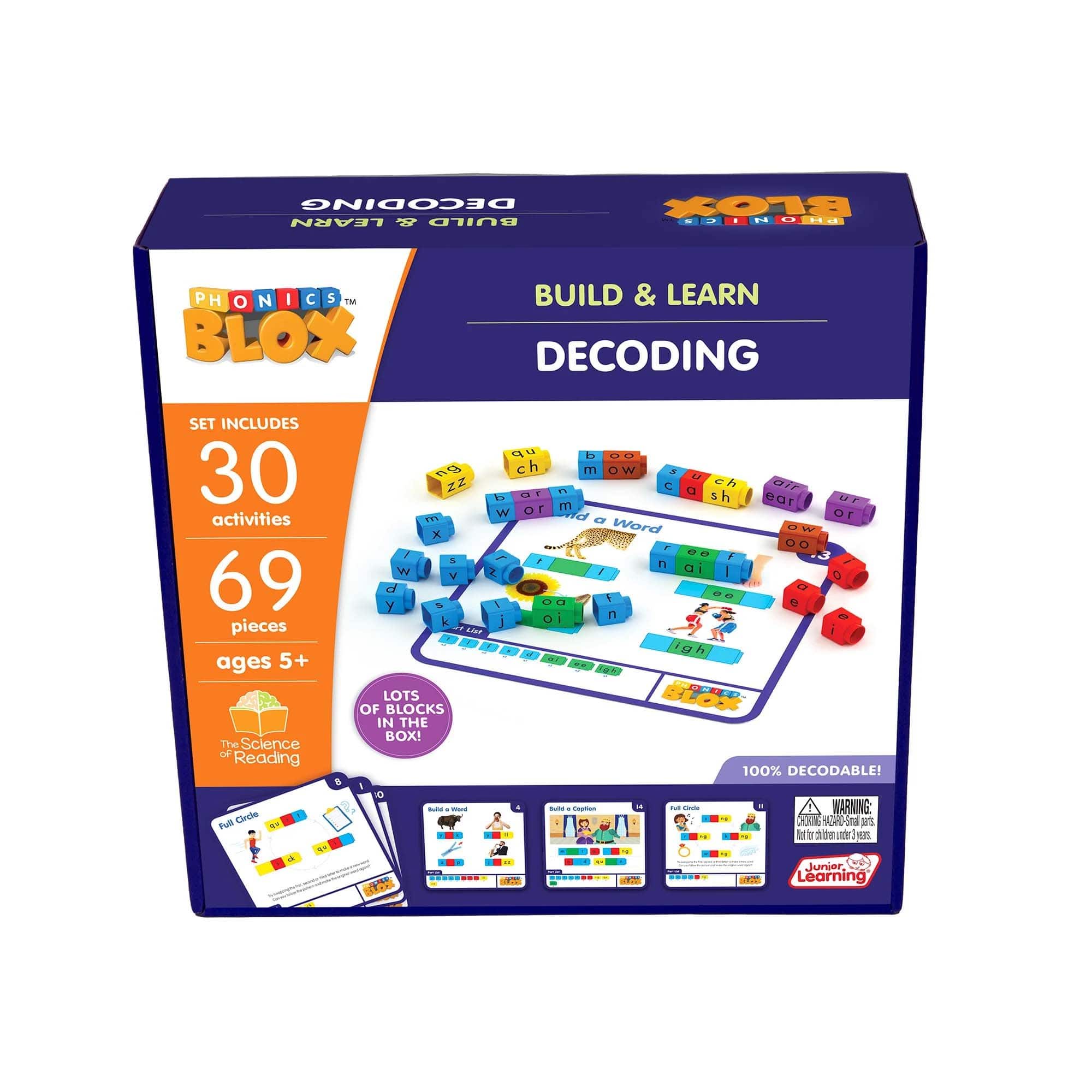 Junior Learning® Decoding Phase 3 Rainbow Phonics Set